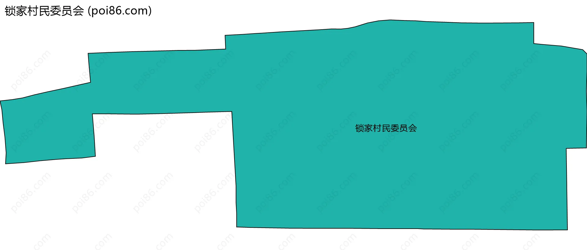 锁家村民委员会边界地图