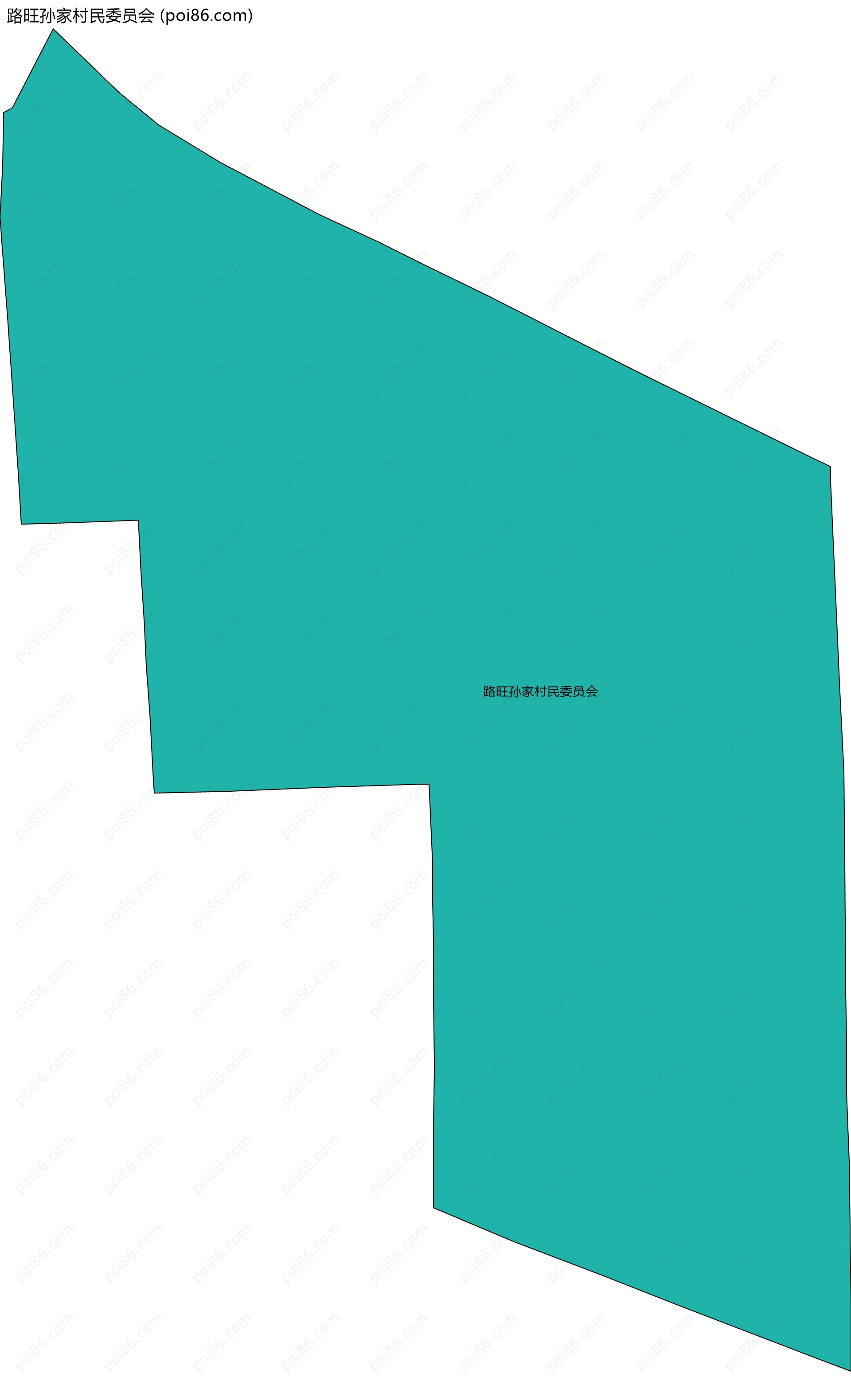 路旺孙家村民委员会边界地图