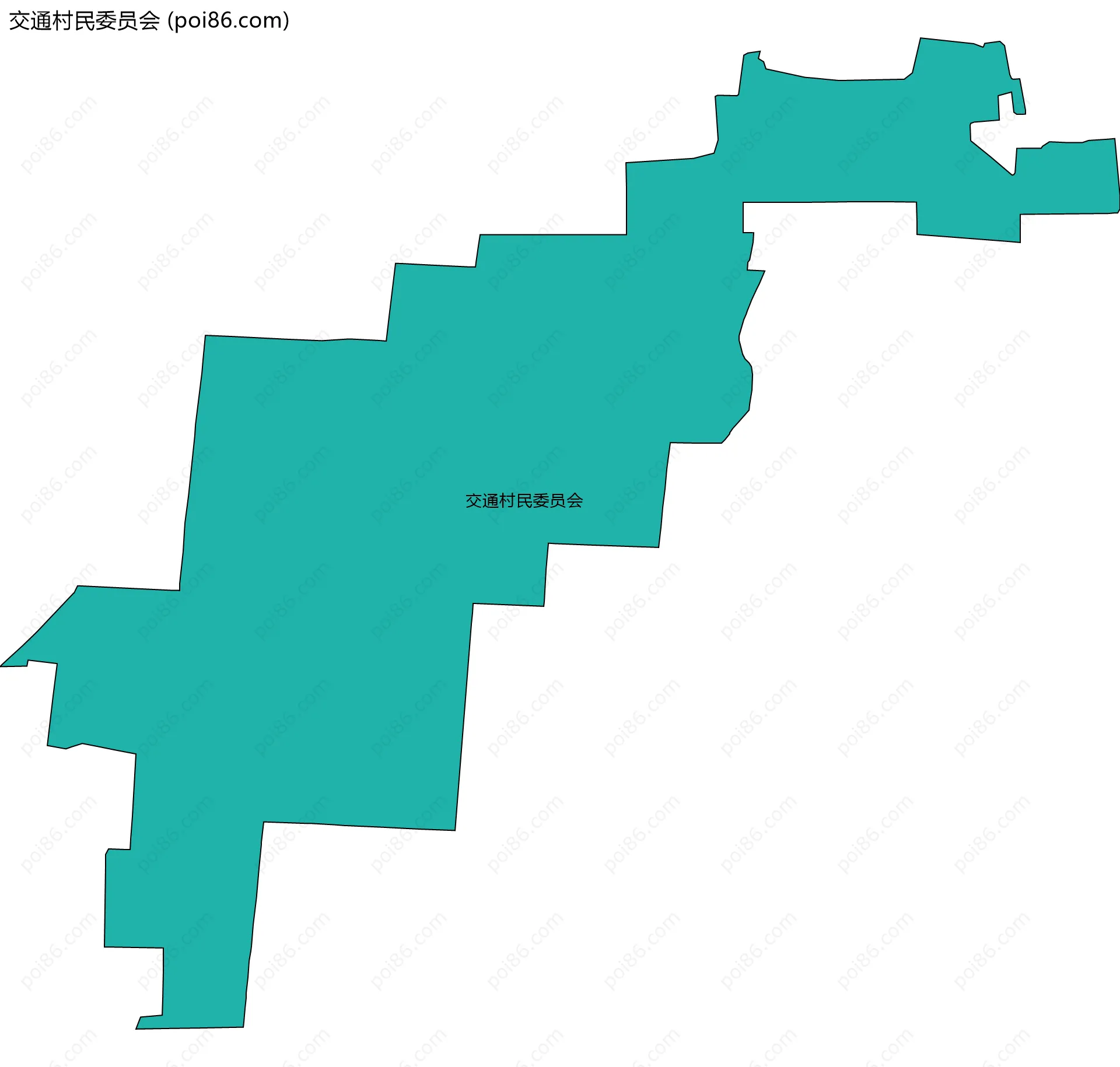 交通村民委员会边界地图