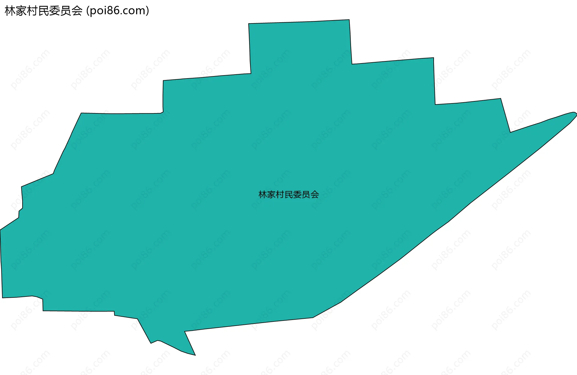 林家村民委员会边界地图