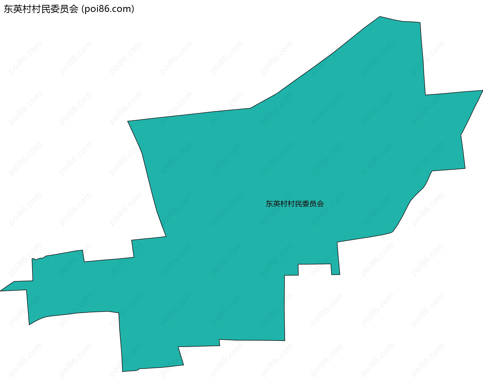 东英村村民委员会边界地图