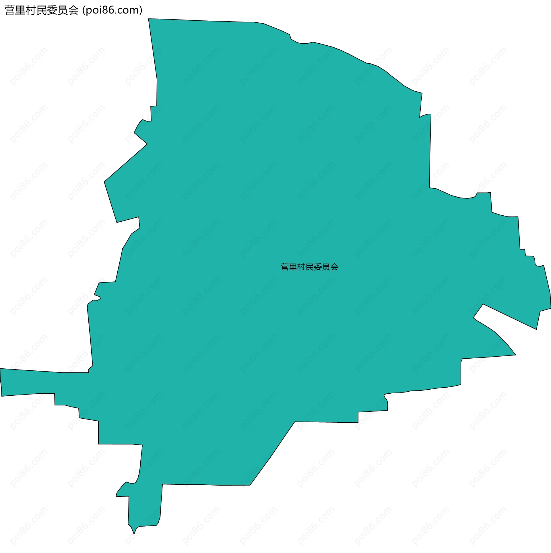 营里村民委员会边界地图
