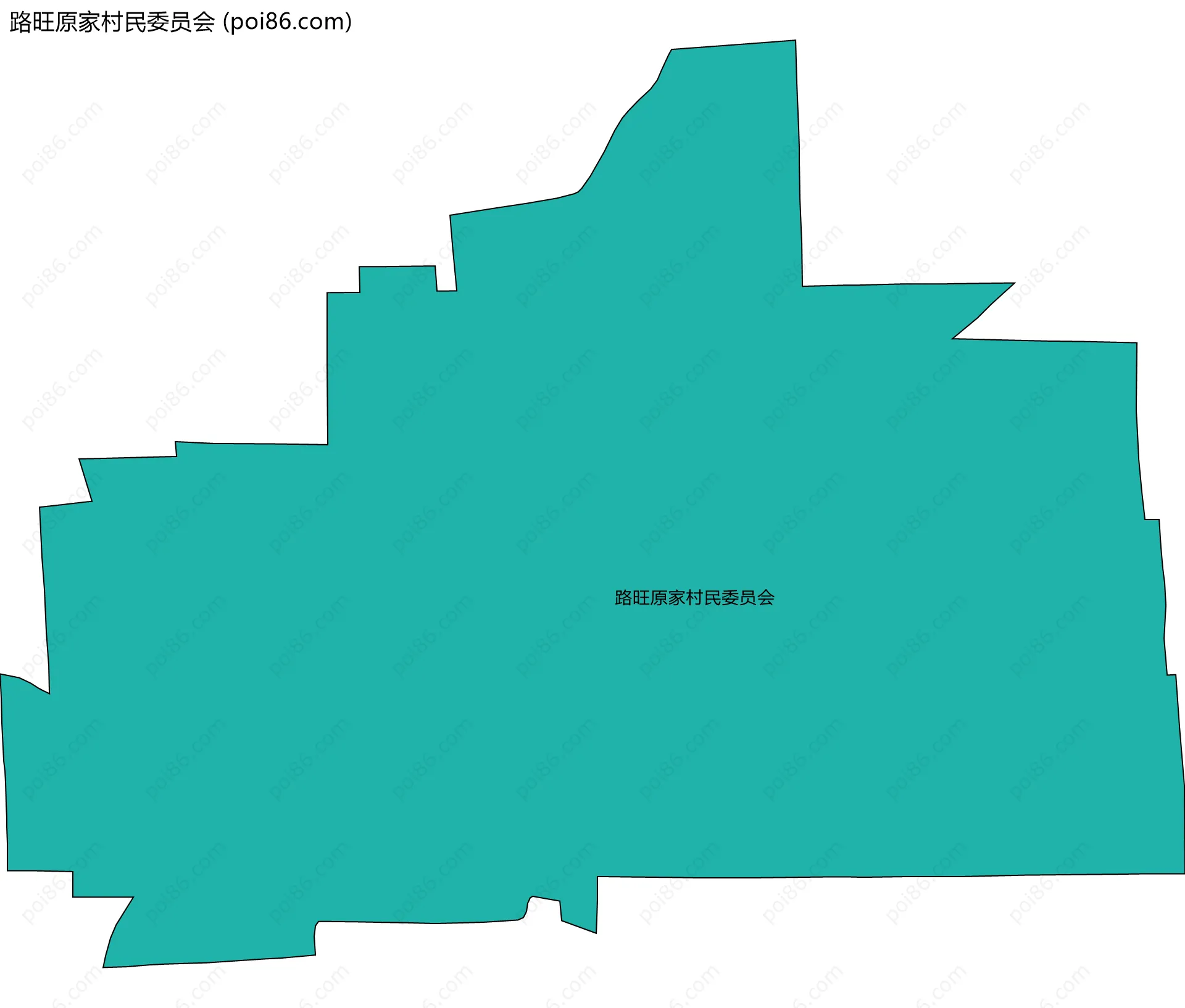 路旺原家村民委员会边界地图