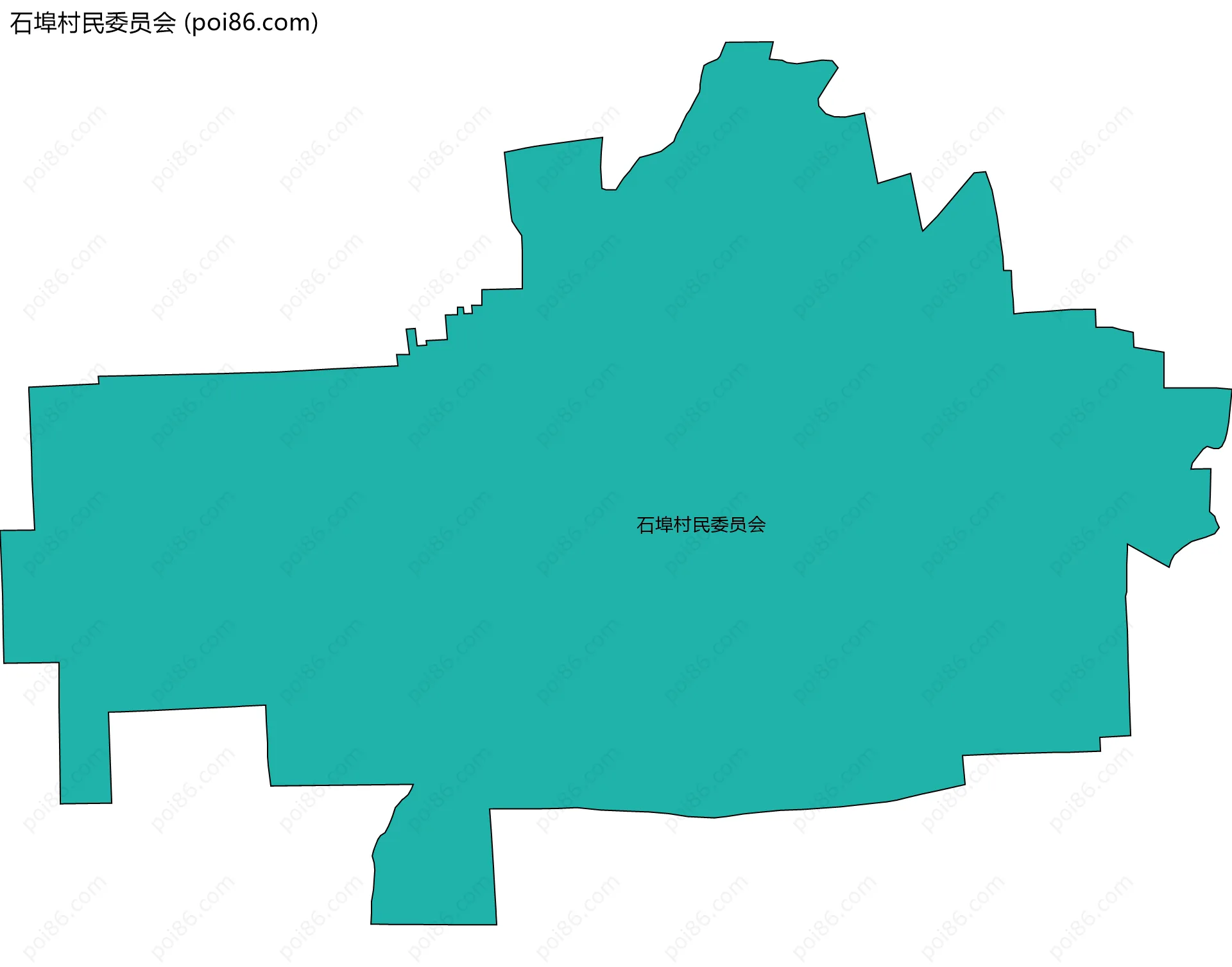 石埠村民委员会边界地图