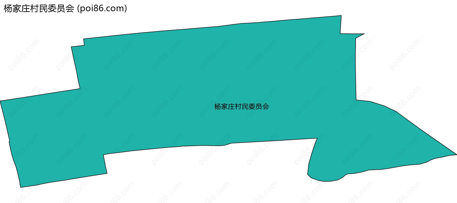 杨家庄村民委员会边界地图