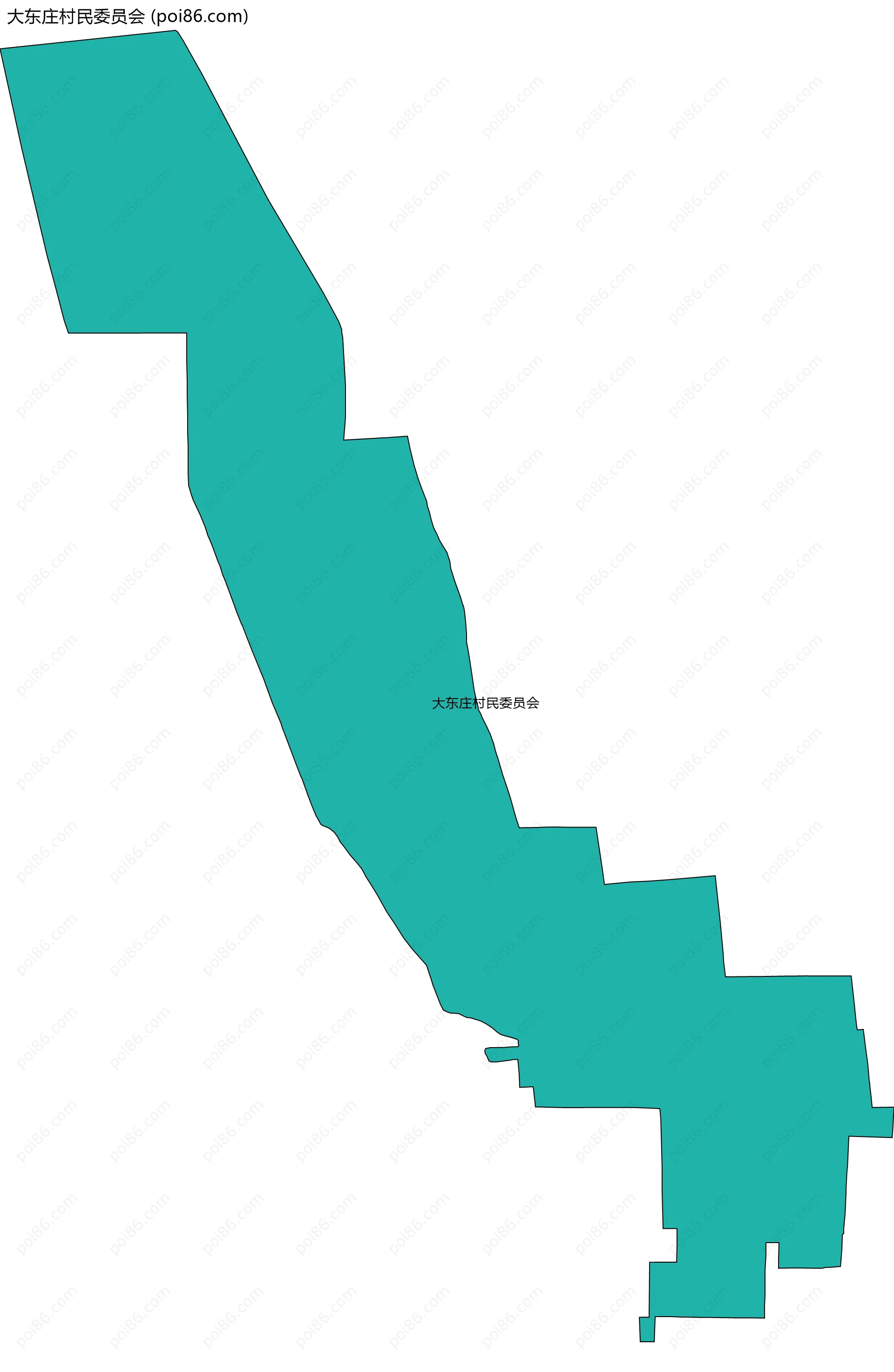 大东庄村民委员会边界地图