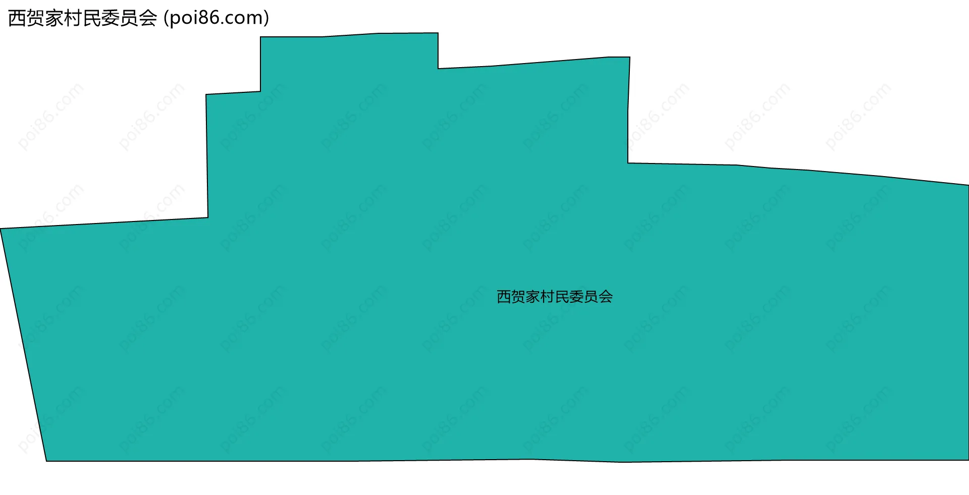 西贺家村民委员会边界地图