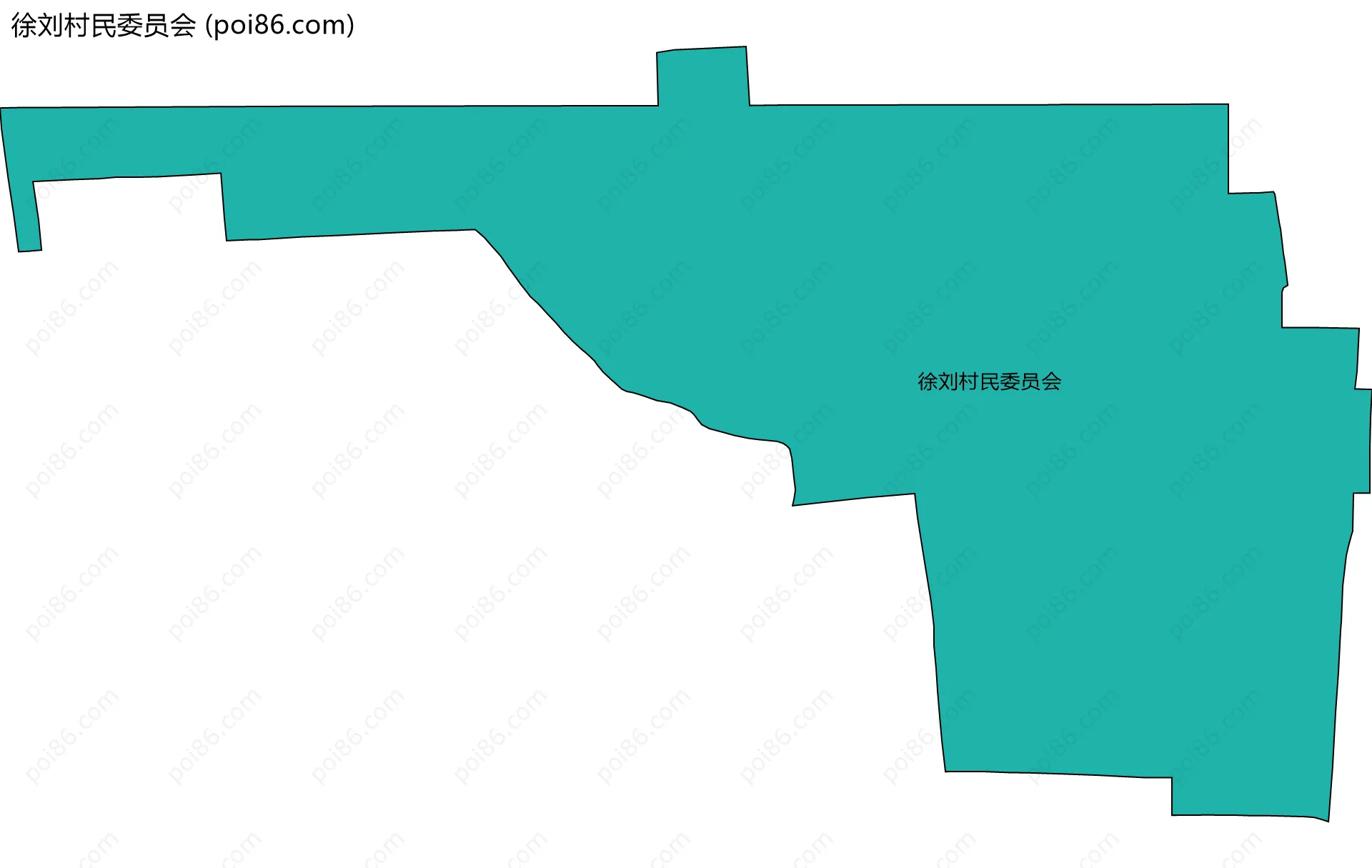 徐刘村民委员会边界地图