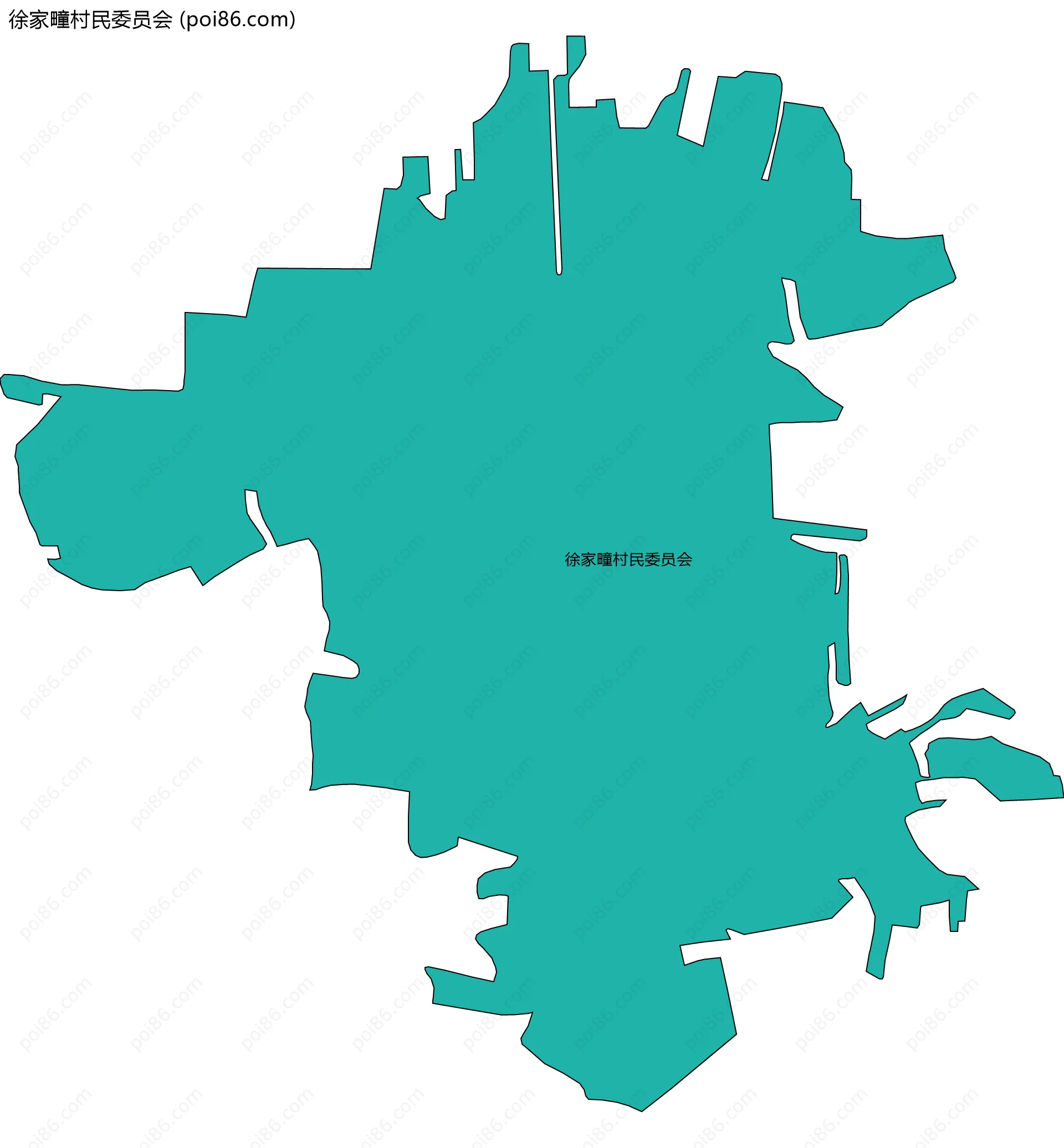 徐家疃村民委员会边界地图