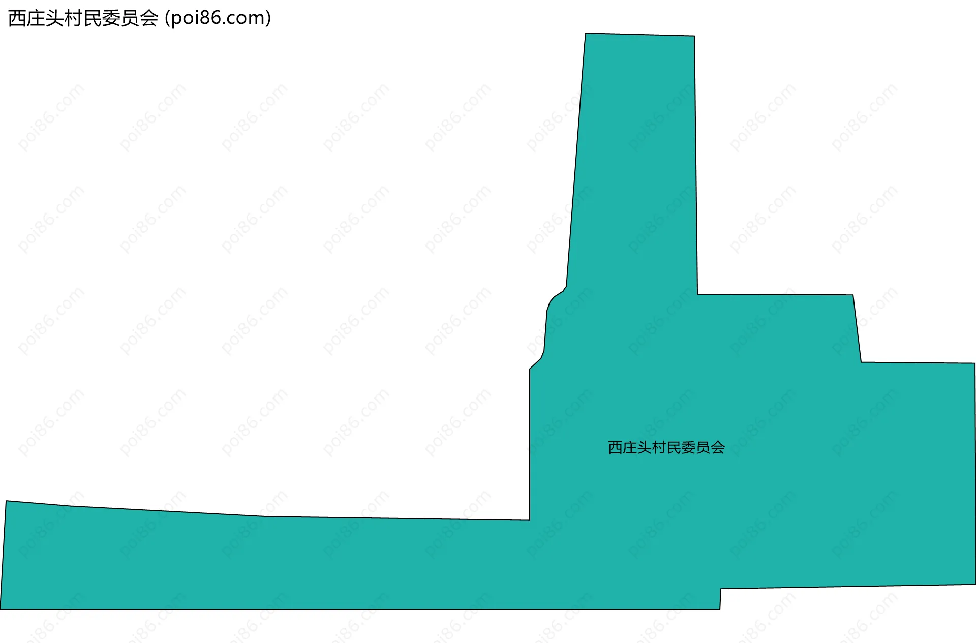 西庄头村民委员会边界地图