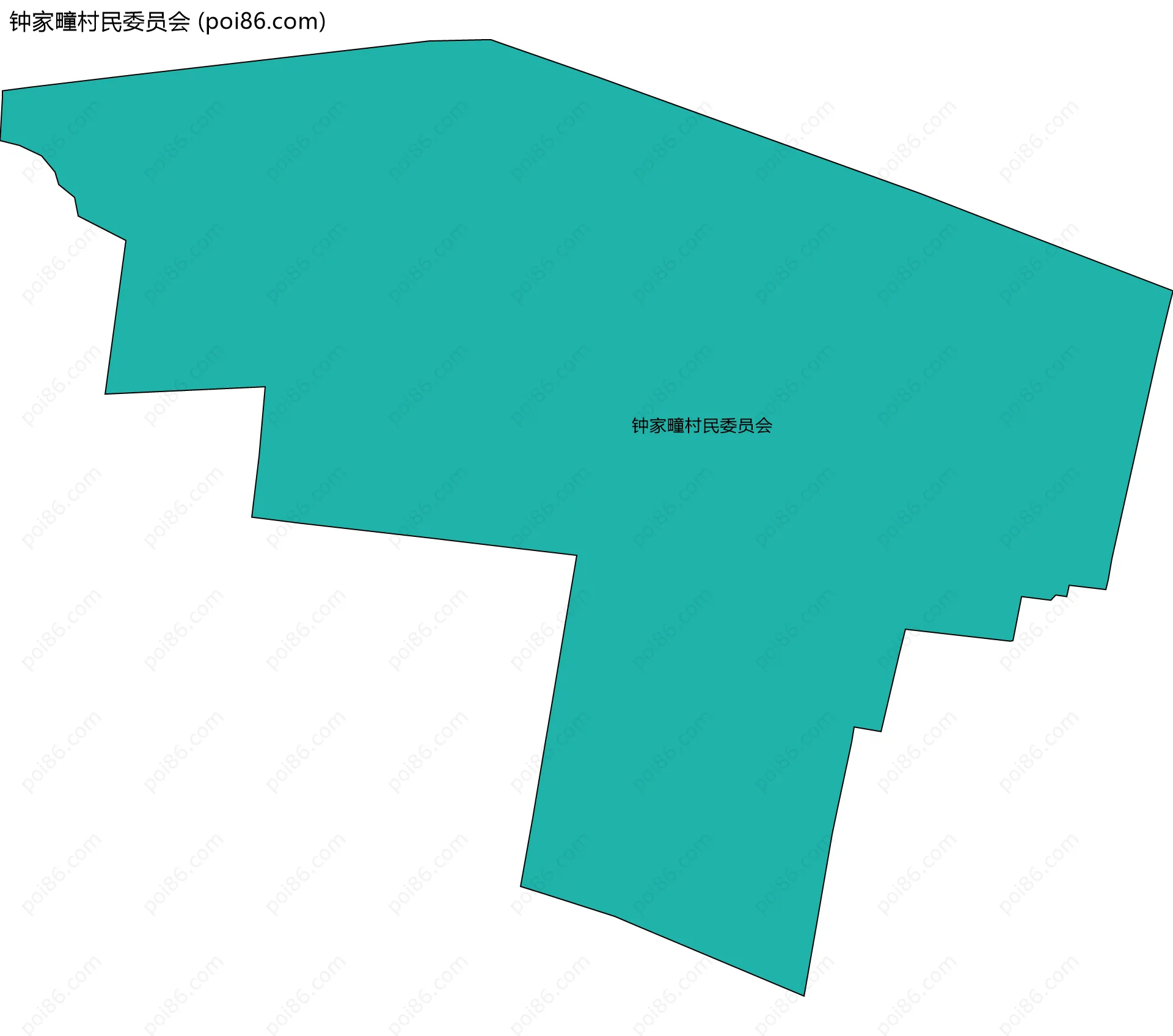 钟家疃村民委员会边界地图