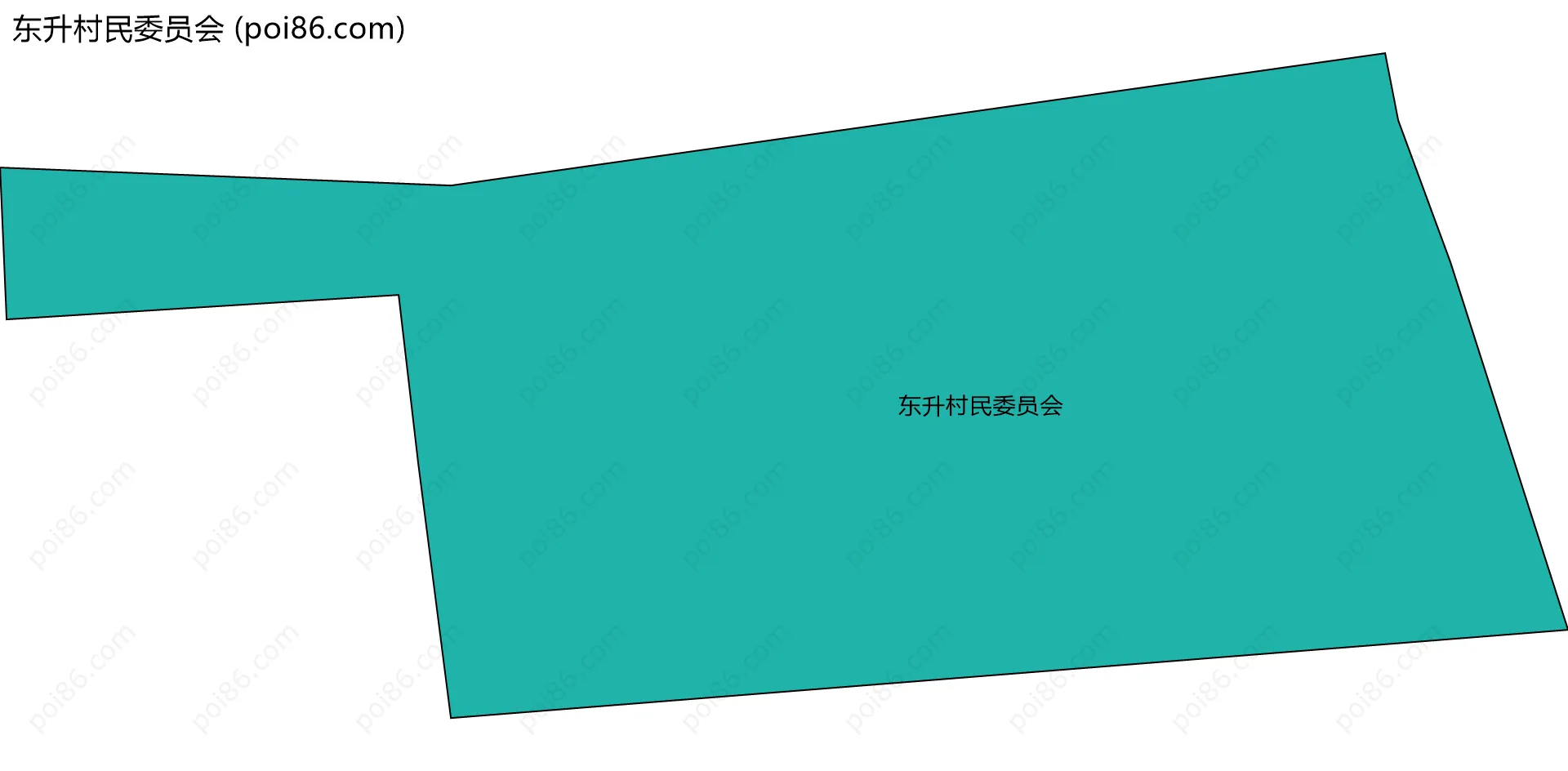 东升村民委员会边界地图