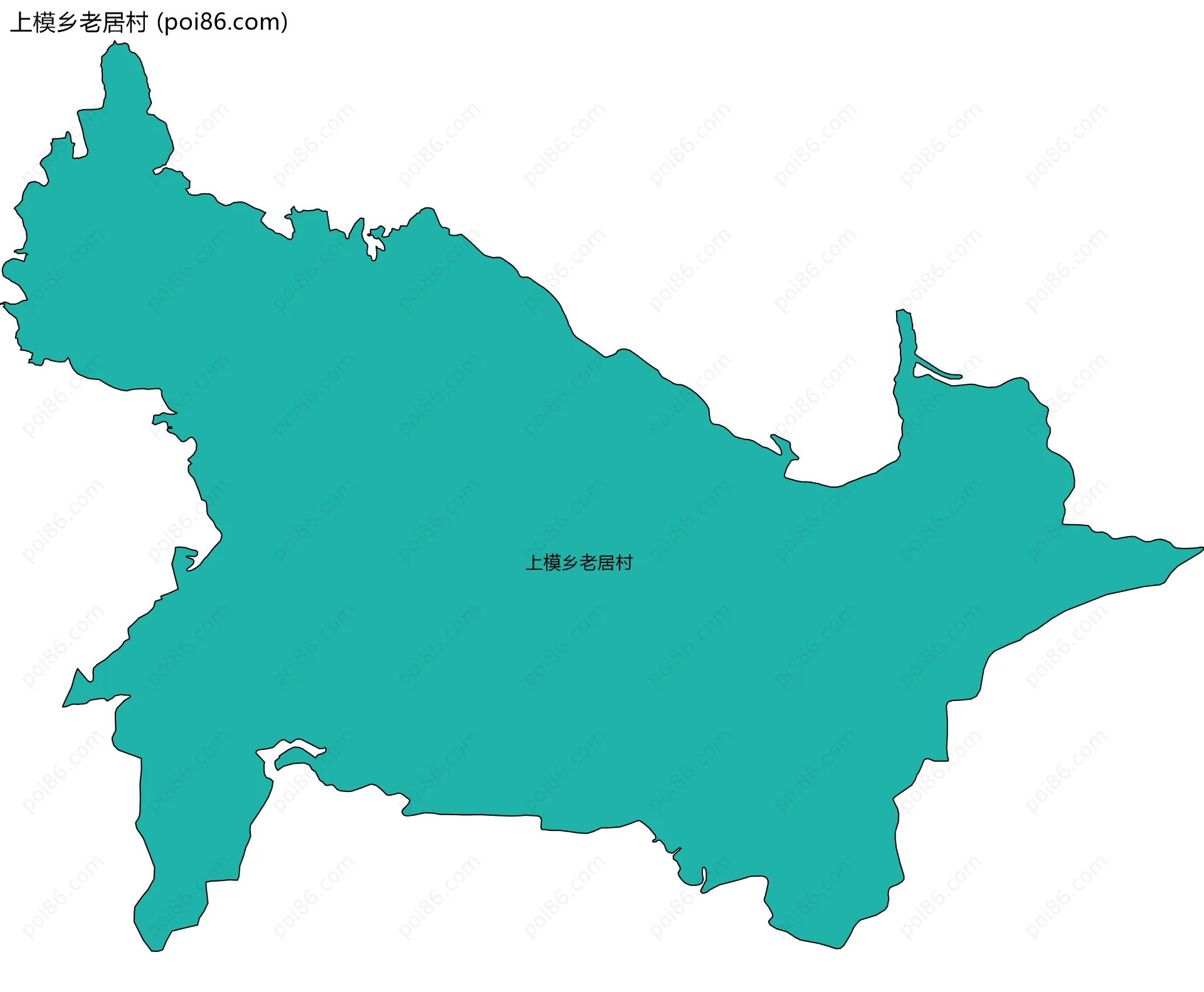 上模乡老居村边界地图