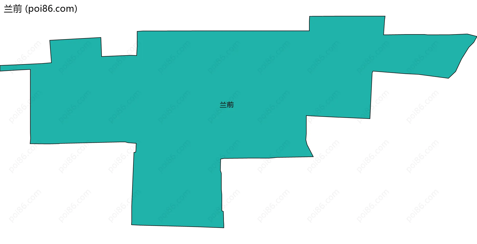 兰前边界地图