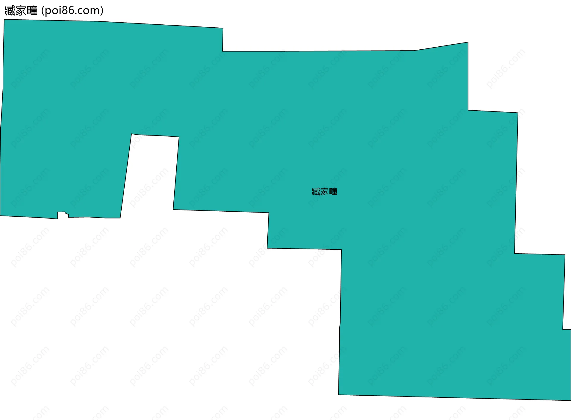 臧家疃边界地图