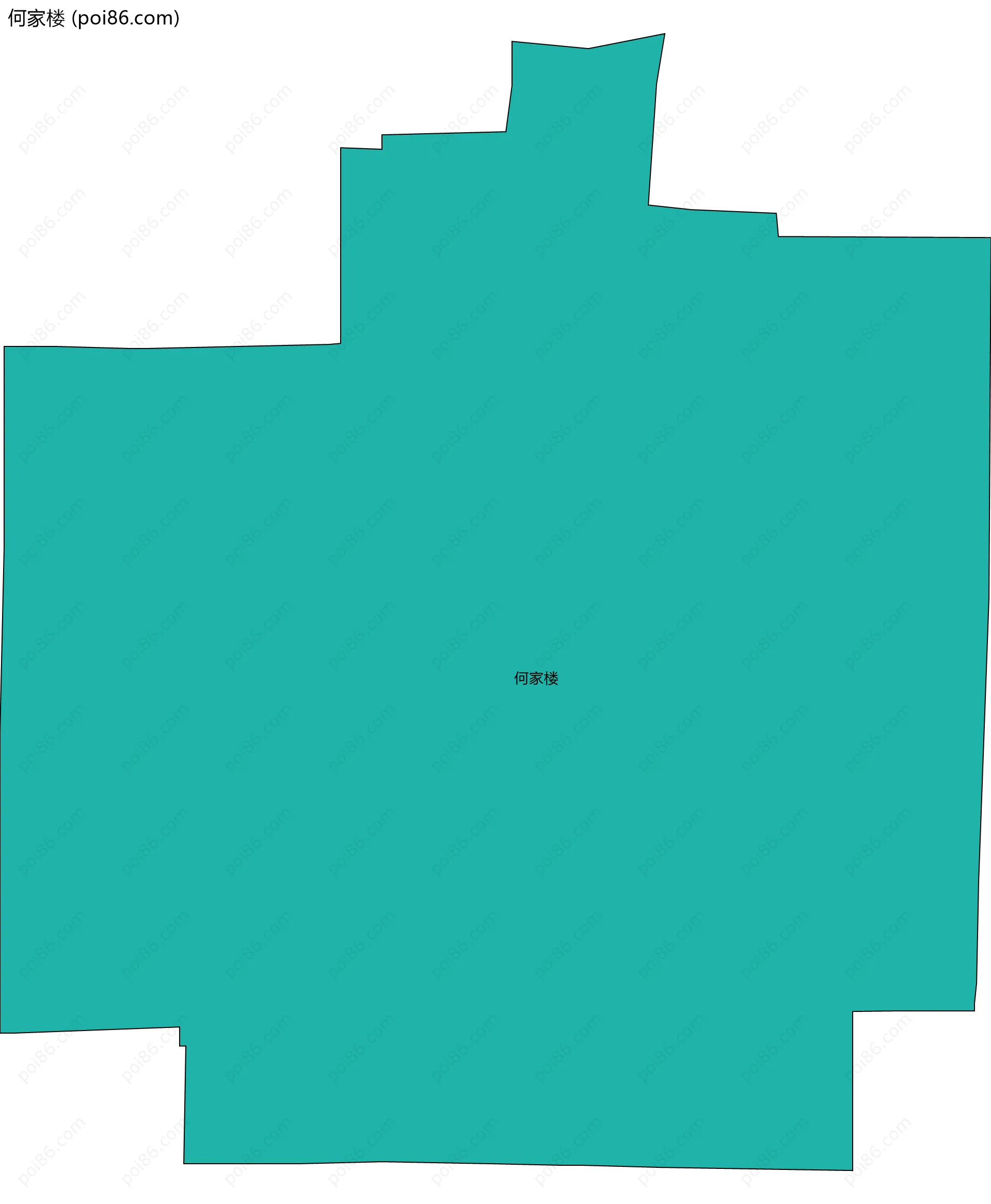 何家楼边界地图