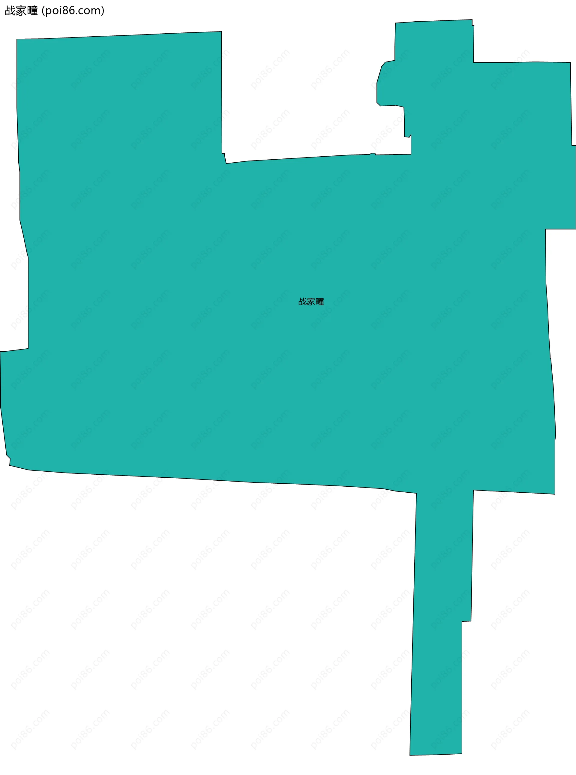 战家疃边界地图