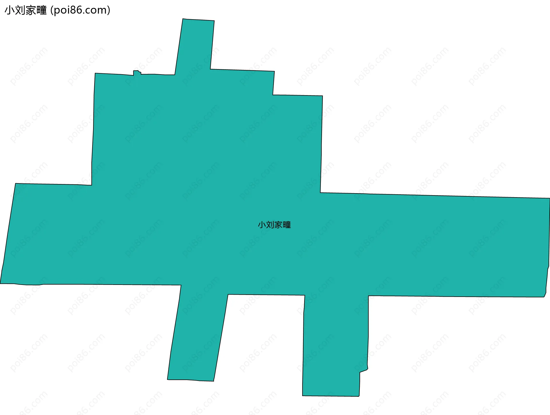 小刘家疃边界地图