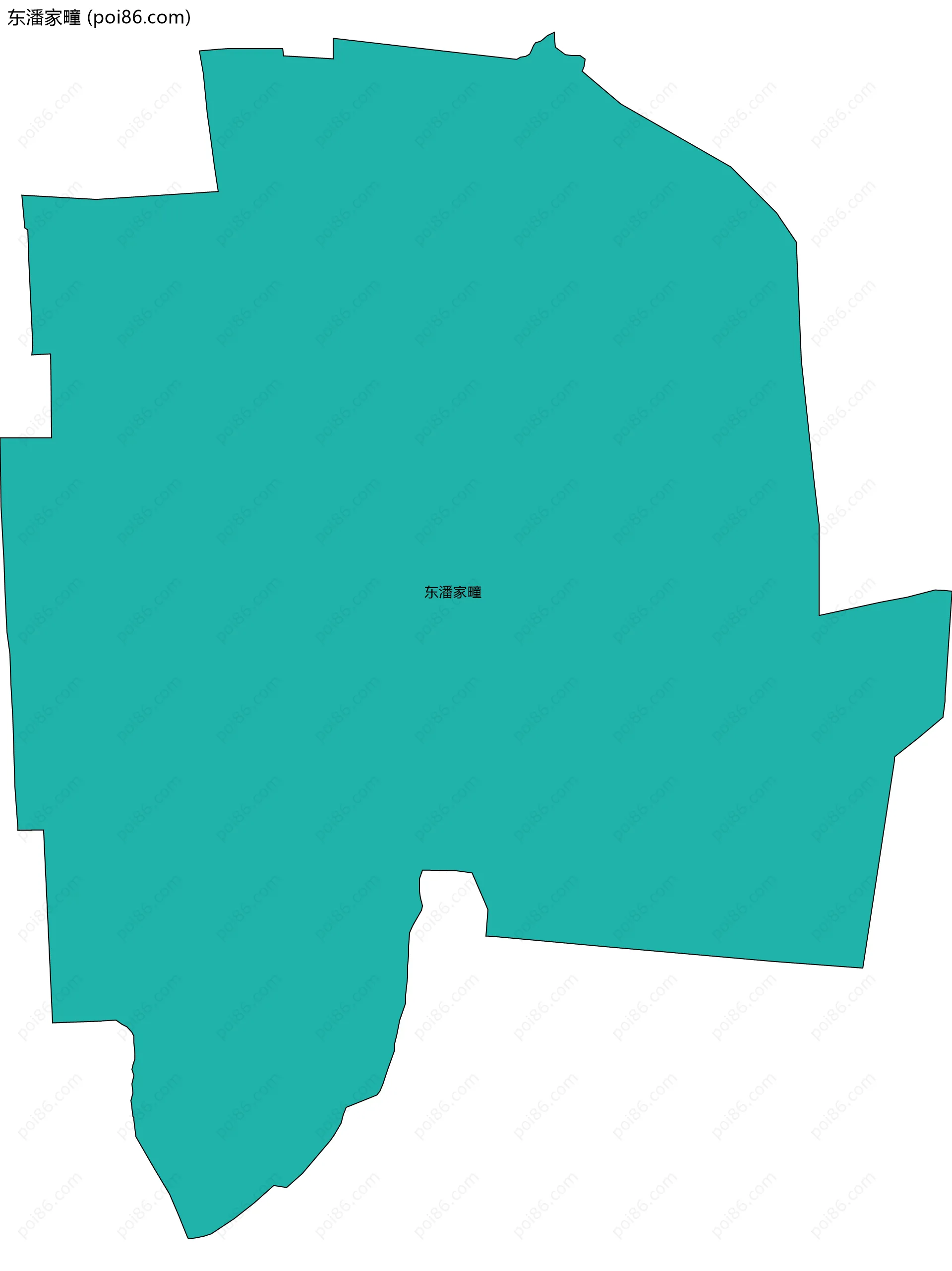 东潘家疃边界地图