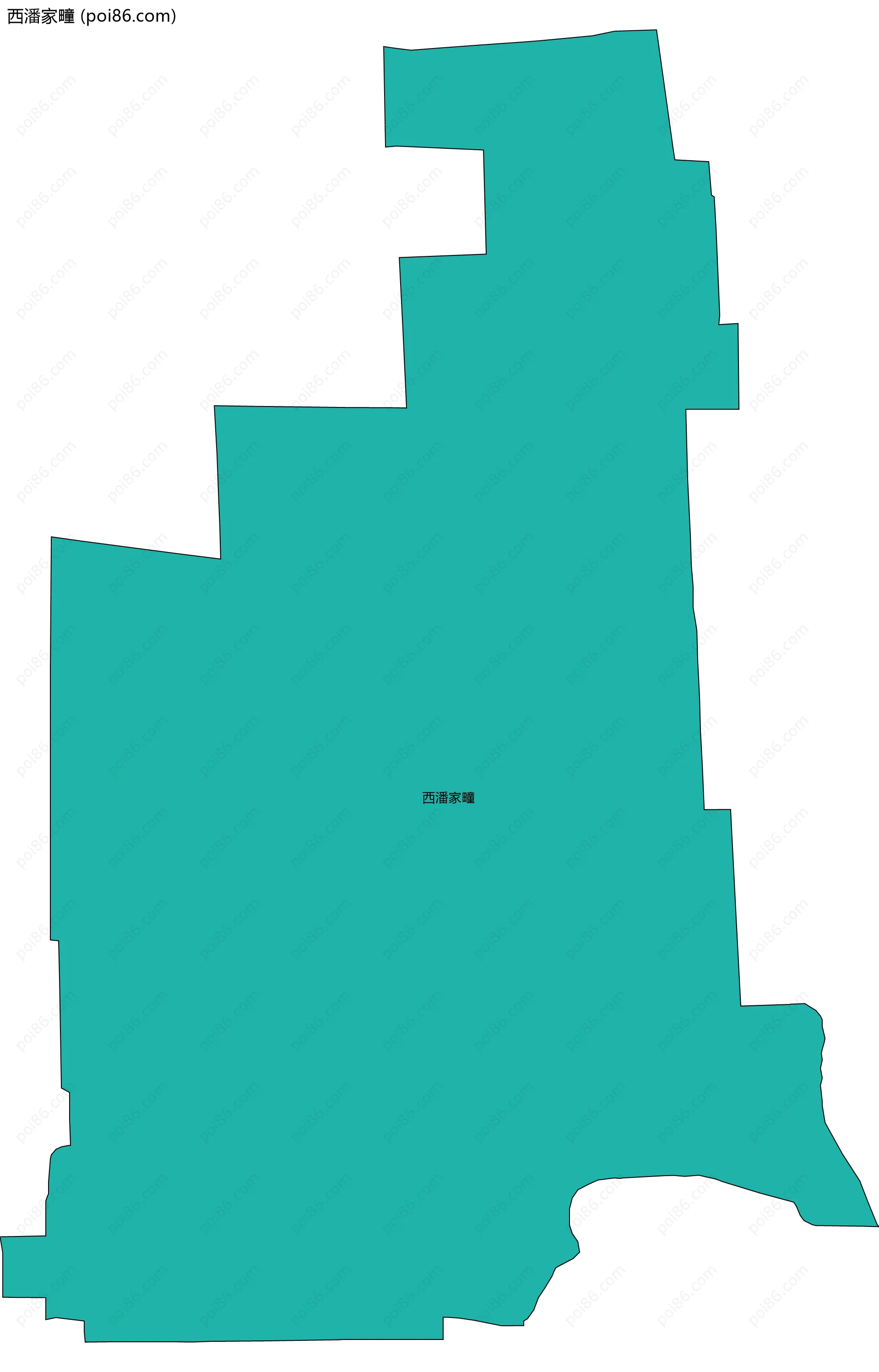 西潘家疃边界地图