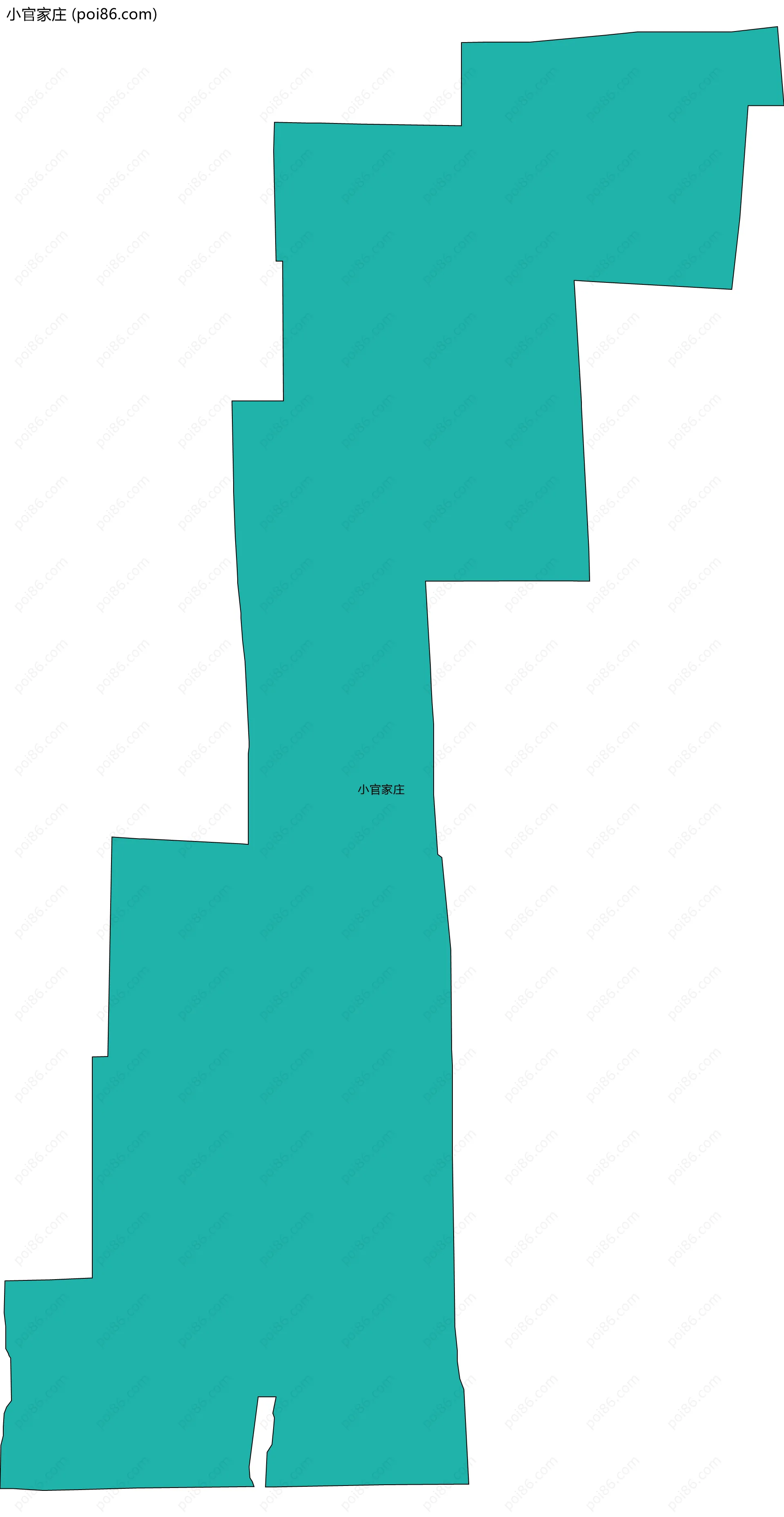 小官家庄边界地图