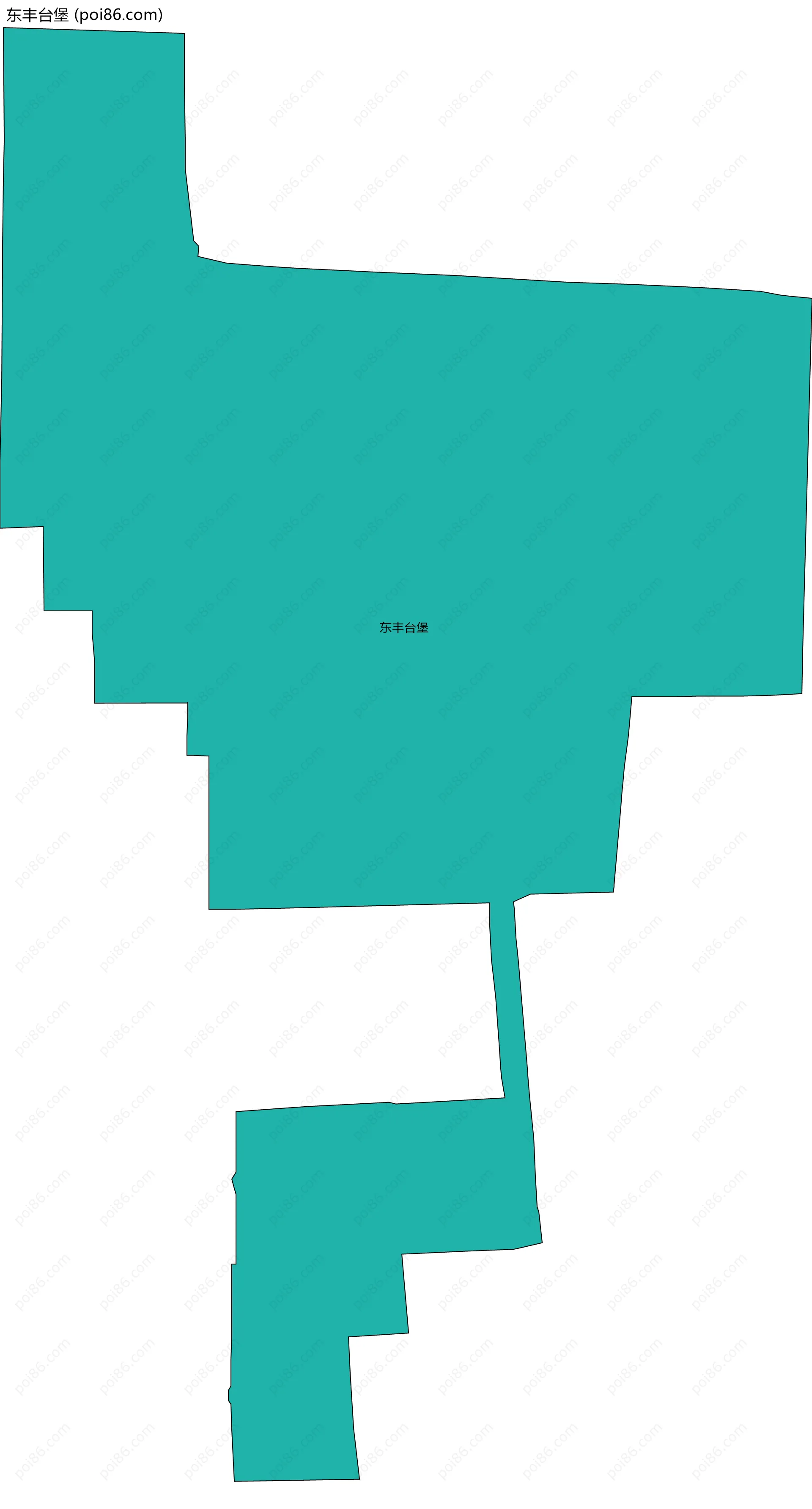 东丰台堡边界地图