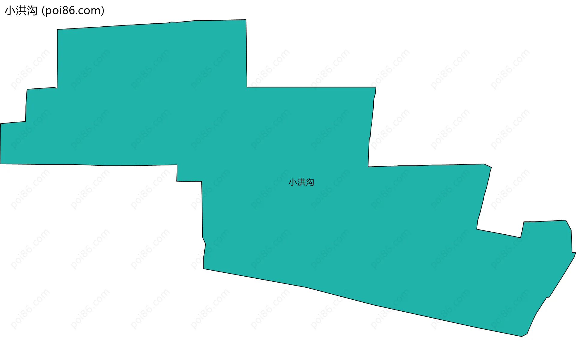 小洪沟边界地图