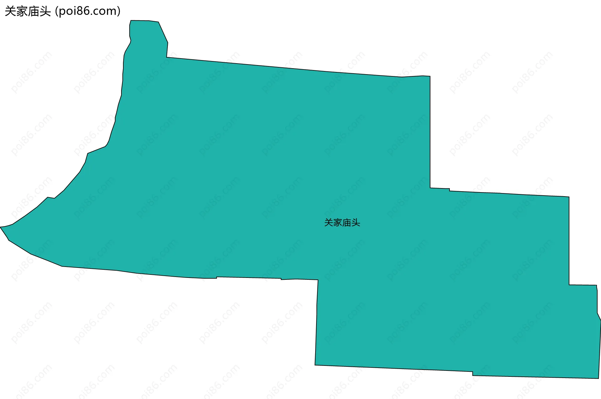 关家庙头边界地图