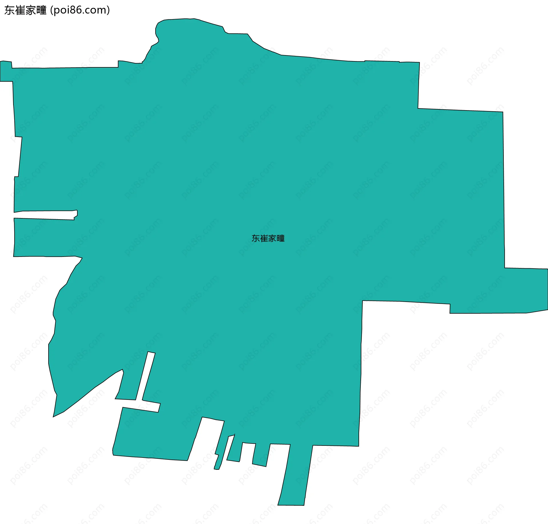 东崔家疃边界地图