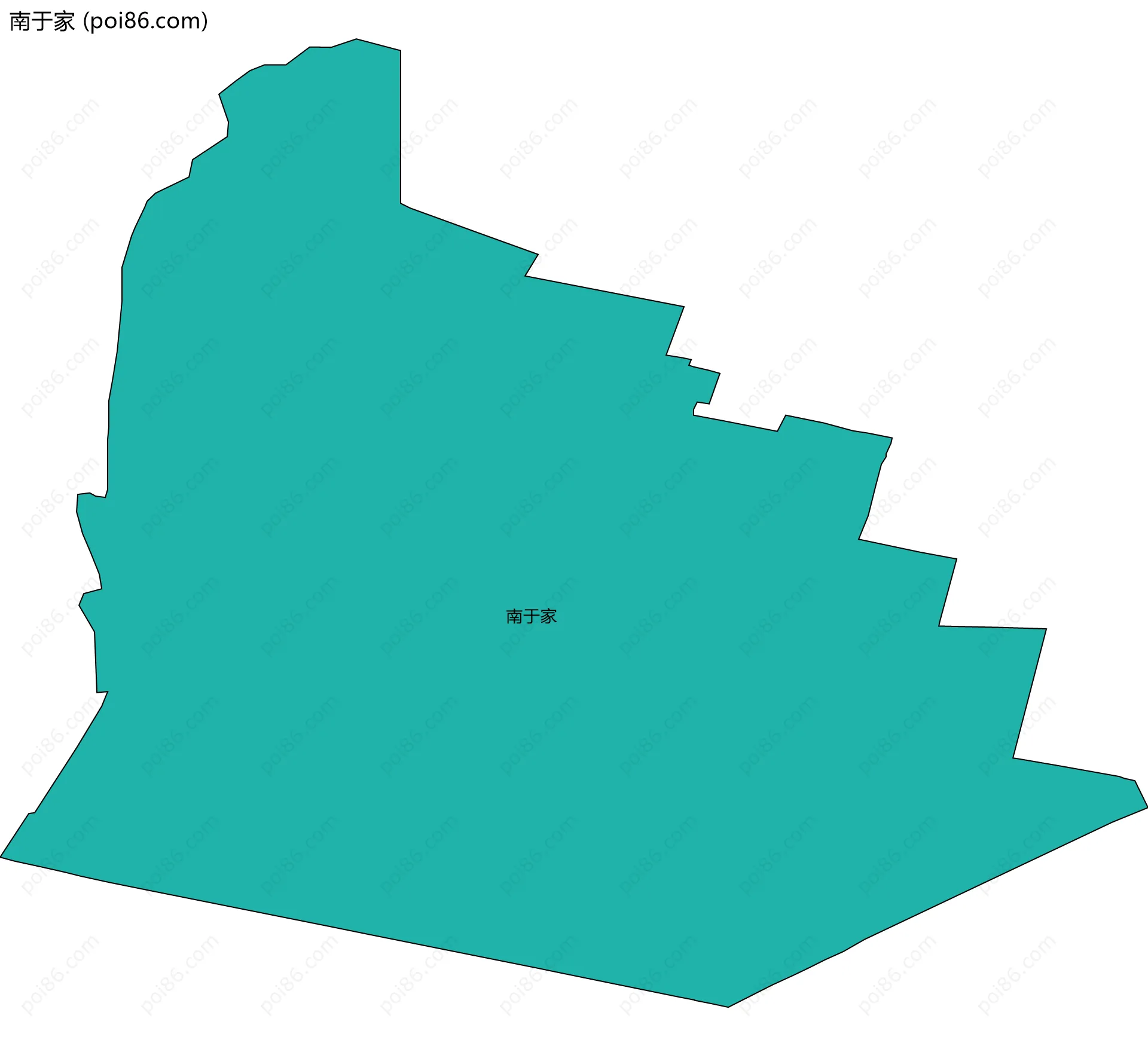 南于家边界地图
