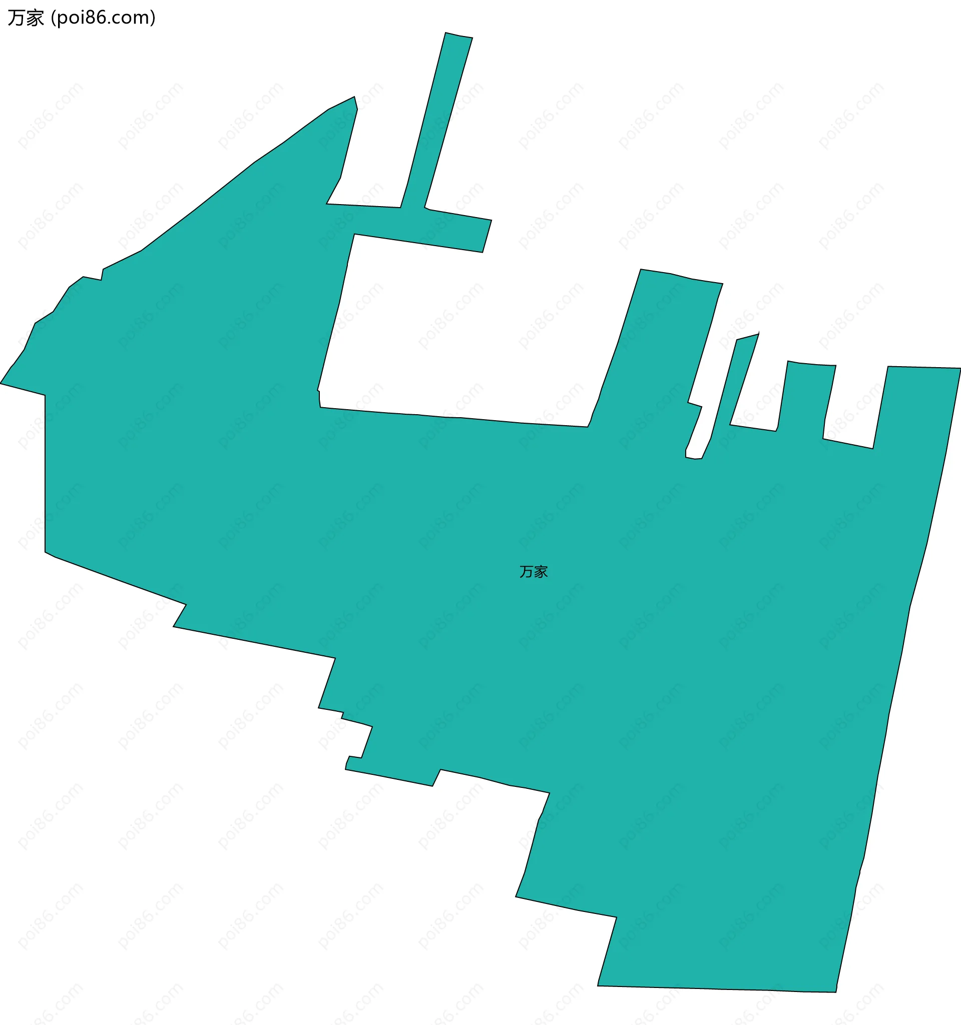 万家边界地图