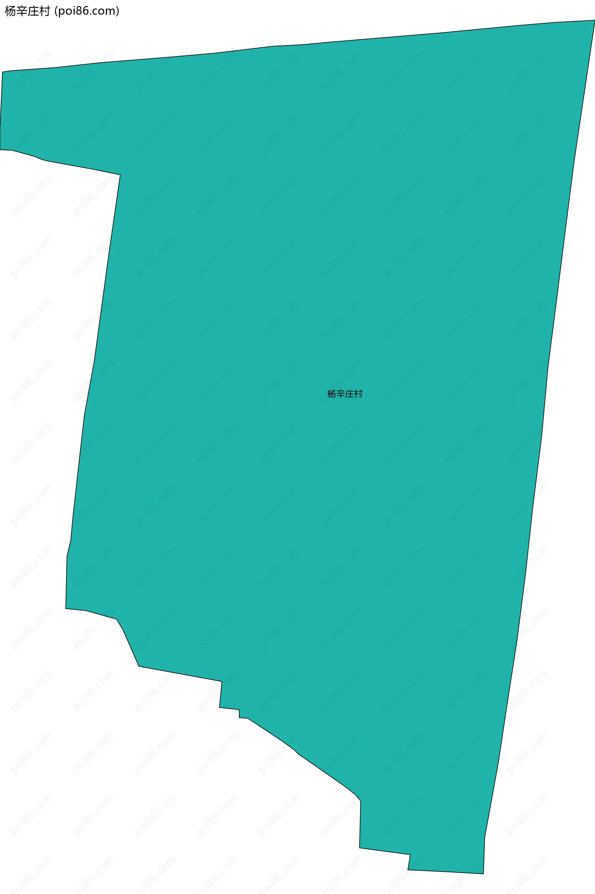 杨辛庄村边界地图