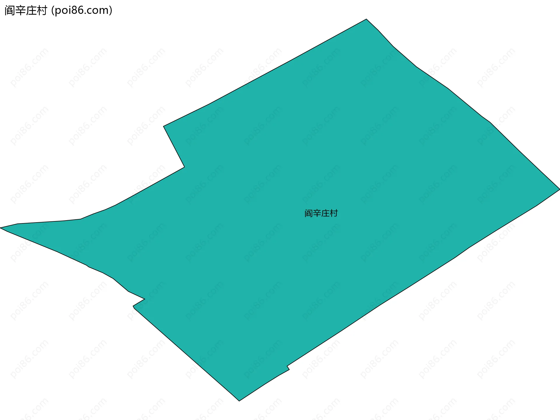 阎辛庄村边界地图
