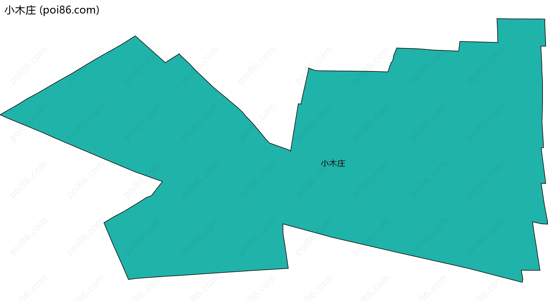 小木庄边界地图