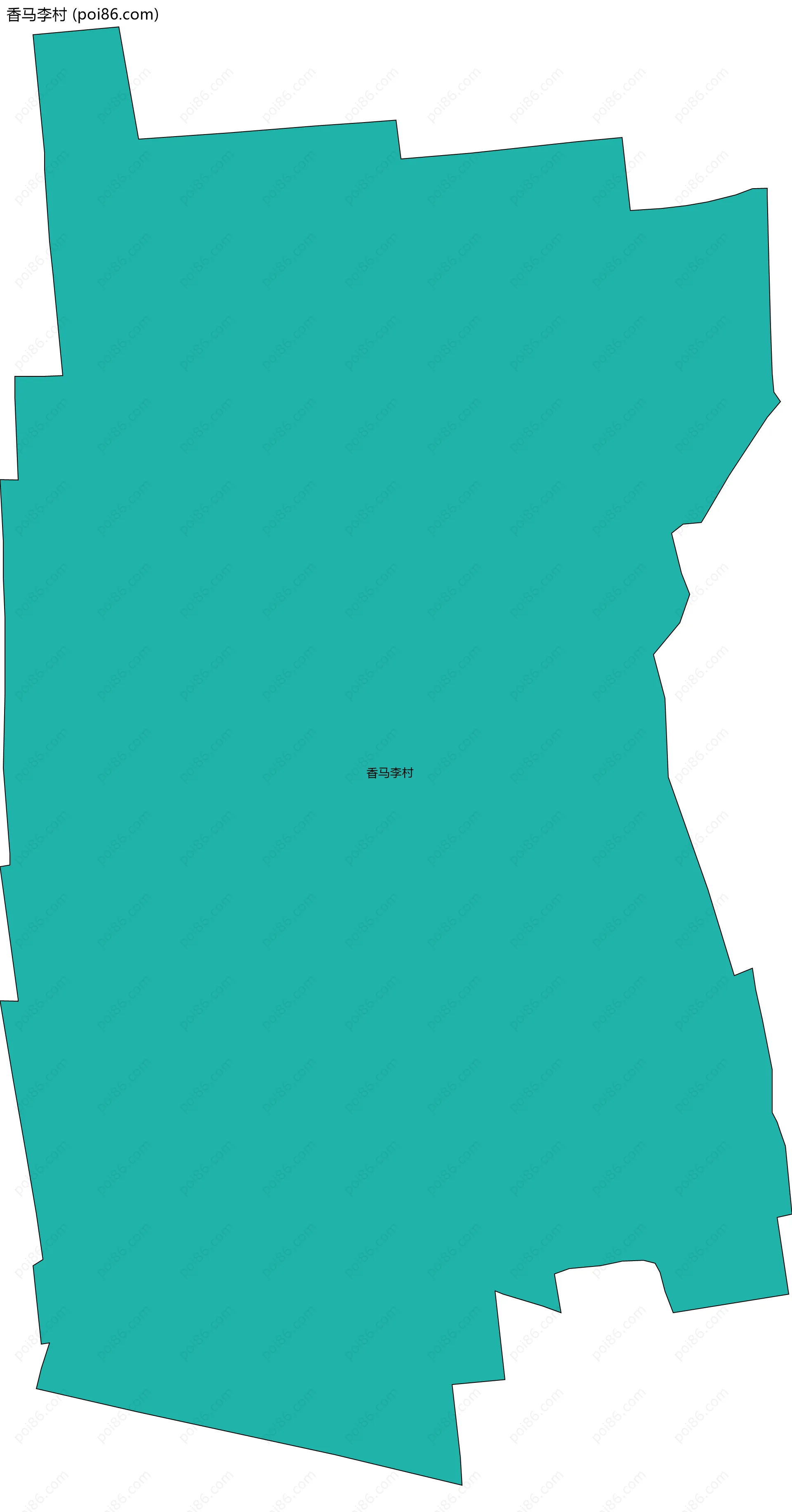 香马李村边界地图