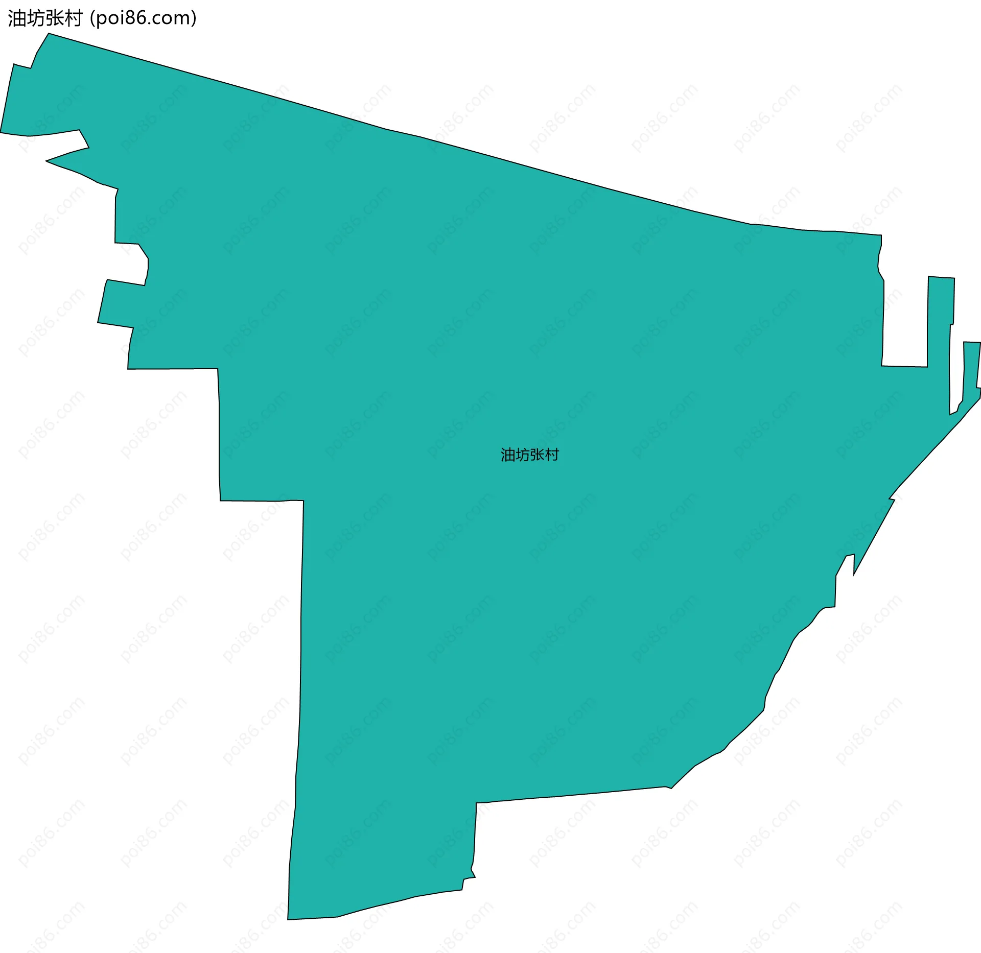 油坊张村边界地图