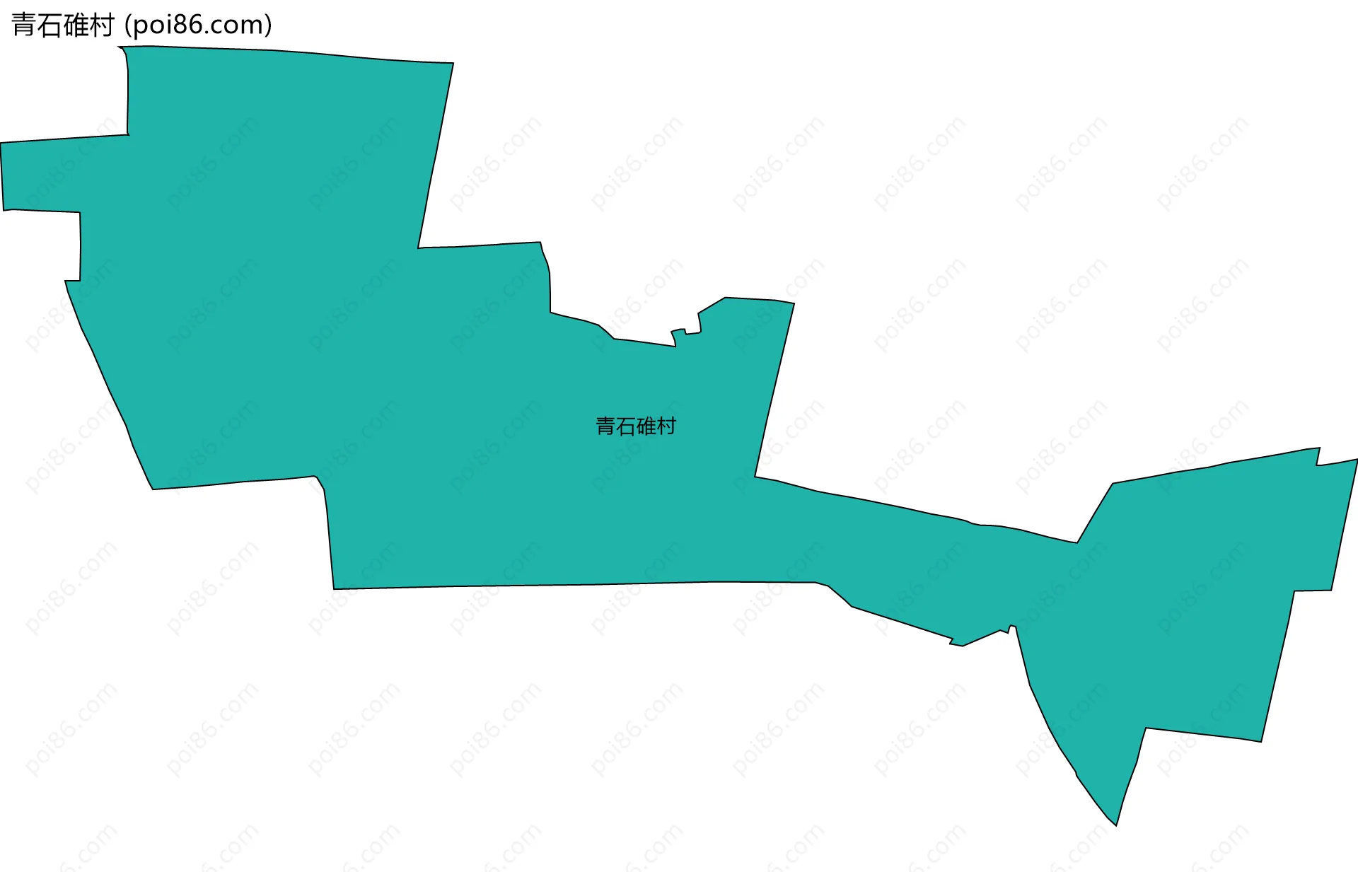 青石碓村边界地图