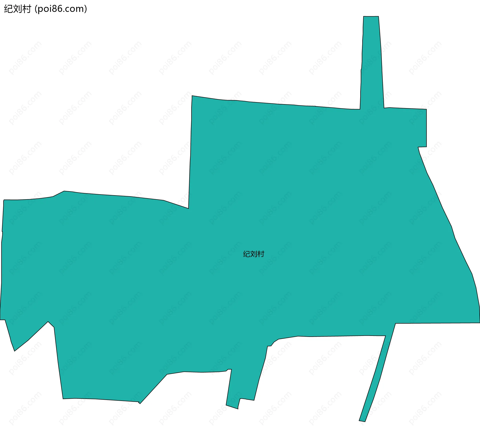纪刘村边界地图