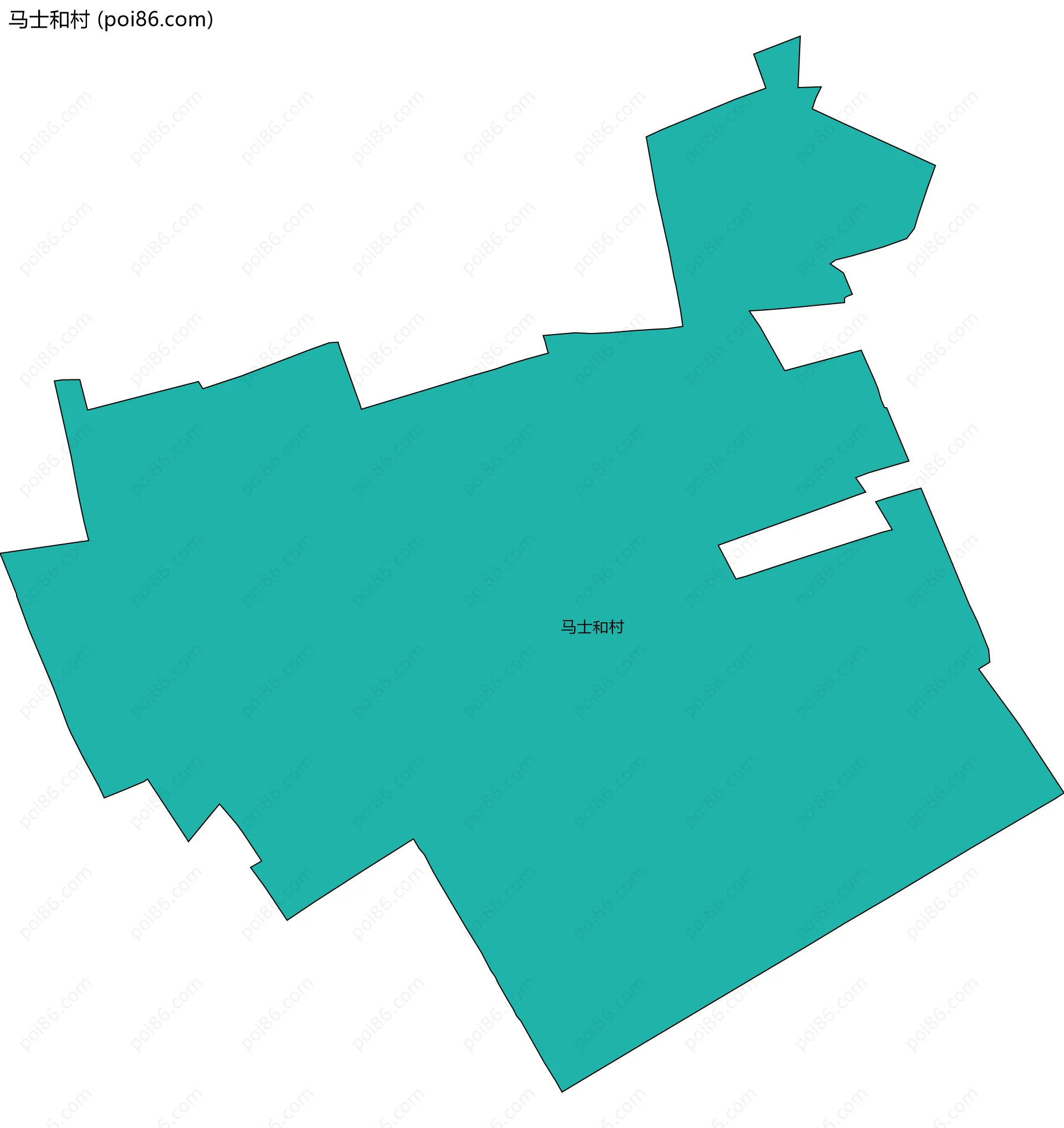 马士和村边界地图