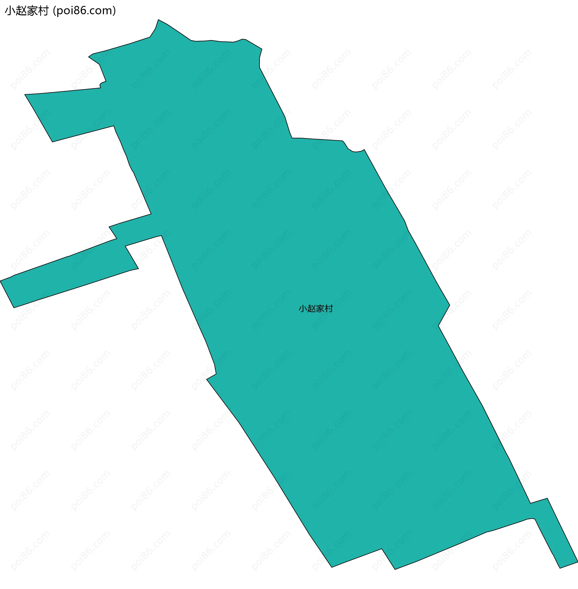 小赵家村边界地图