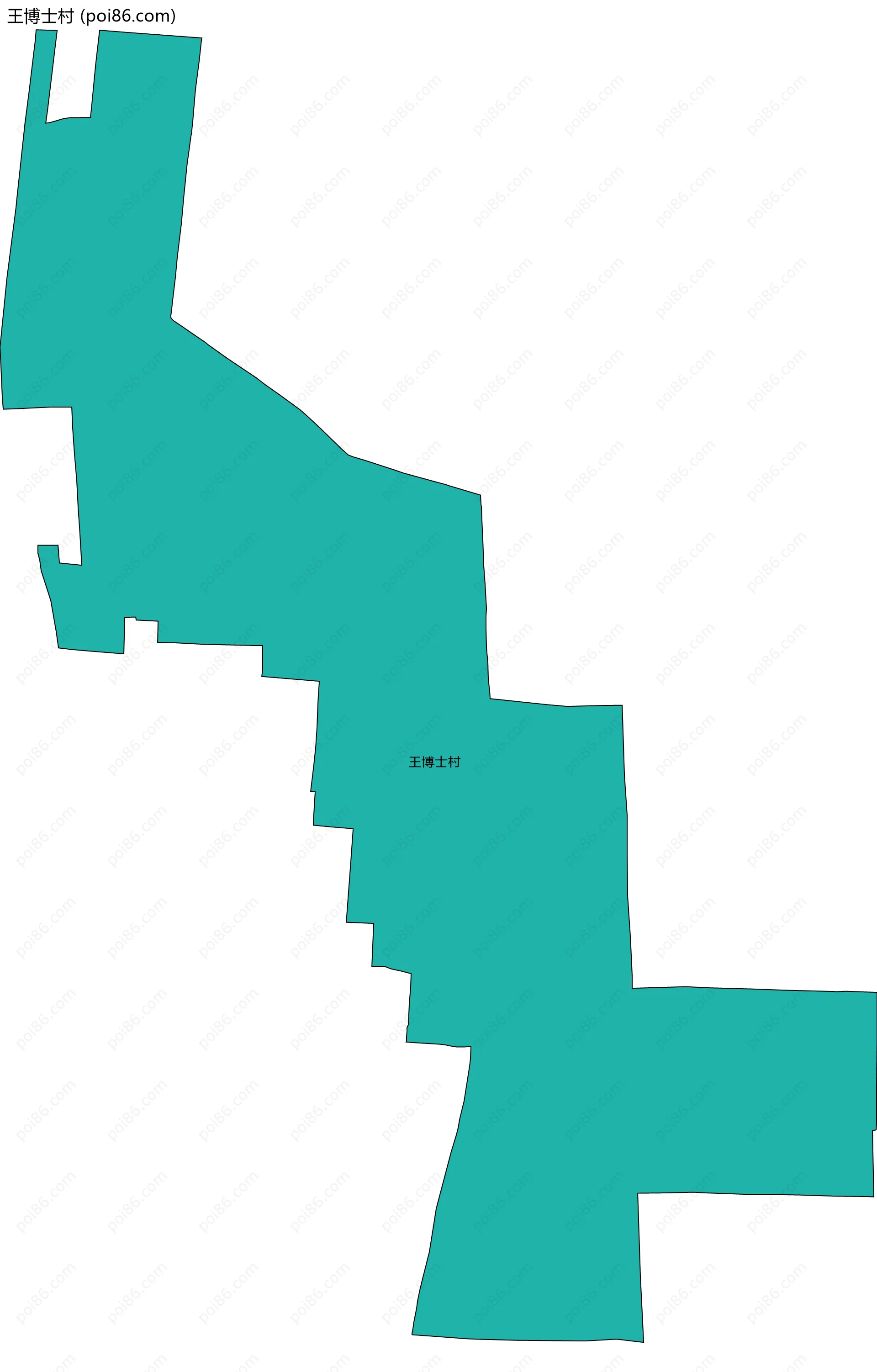 王博士村边界地图