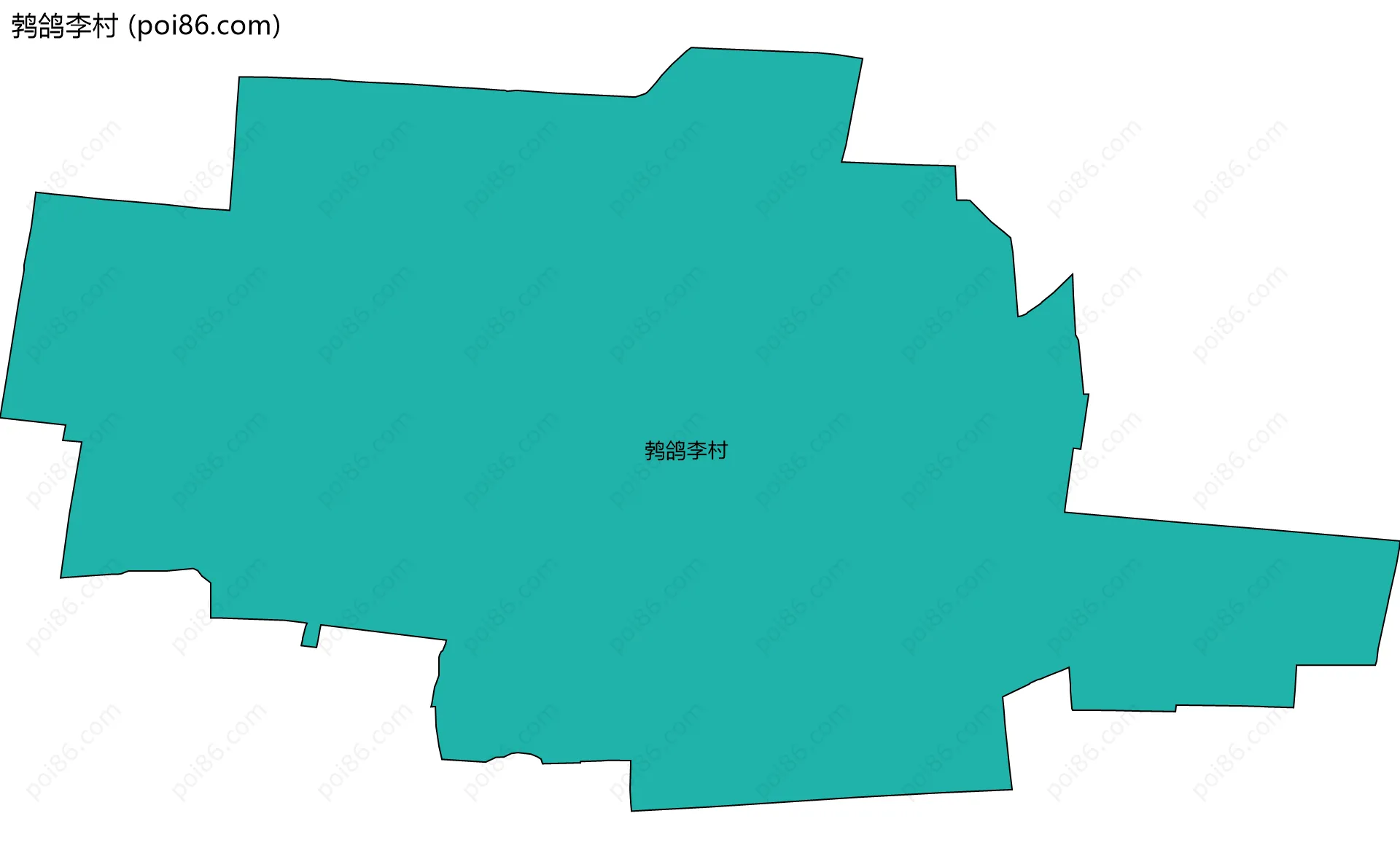 鹁鸽李村边界地图