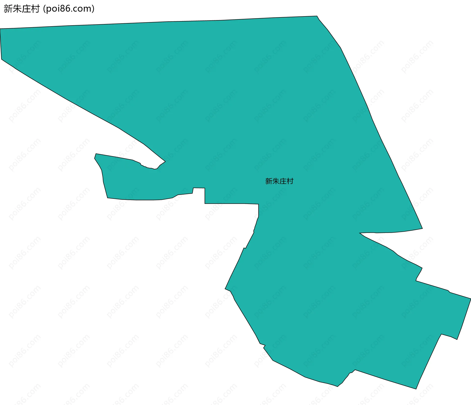 新朱庄村边界地图