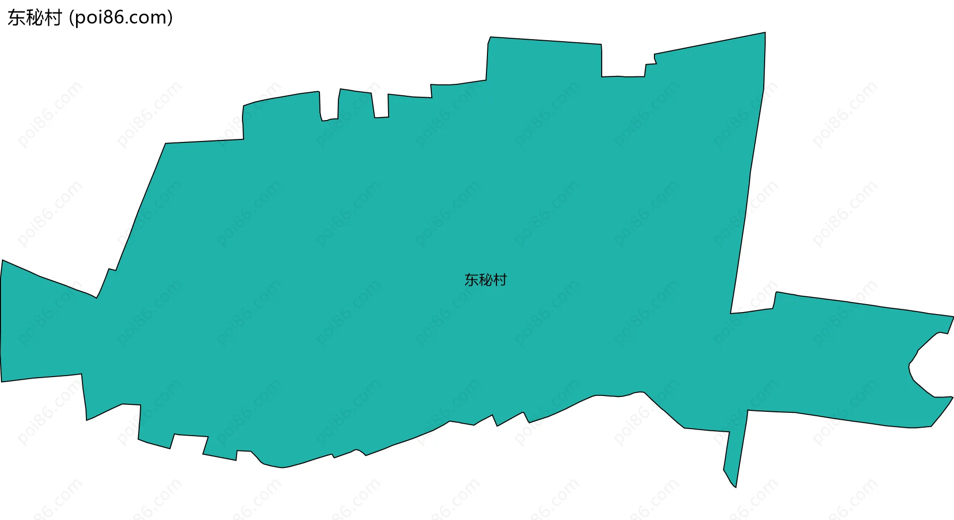 东秘村边界地图