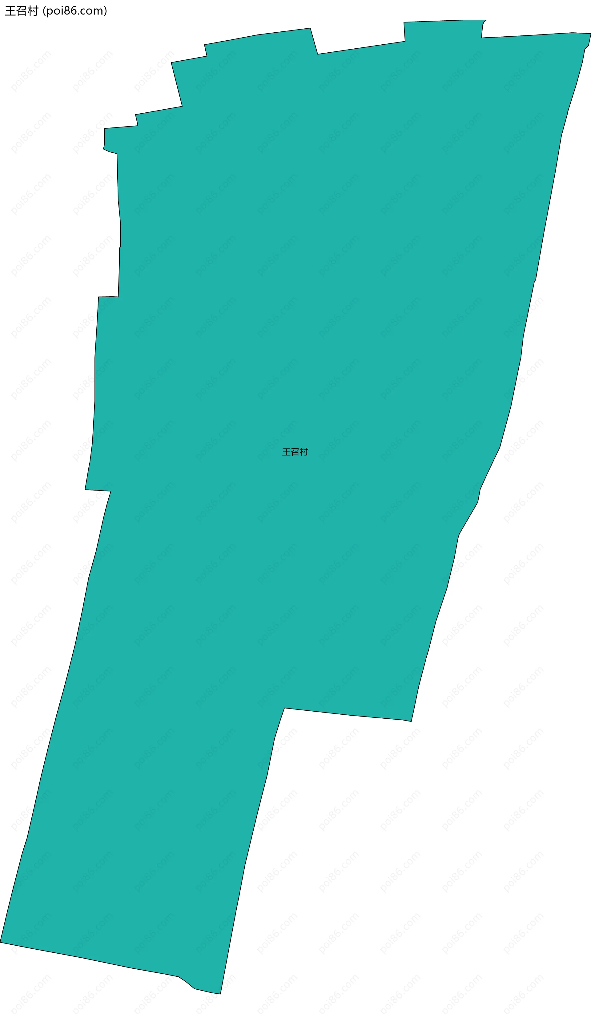 王召村边界地图