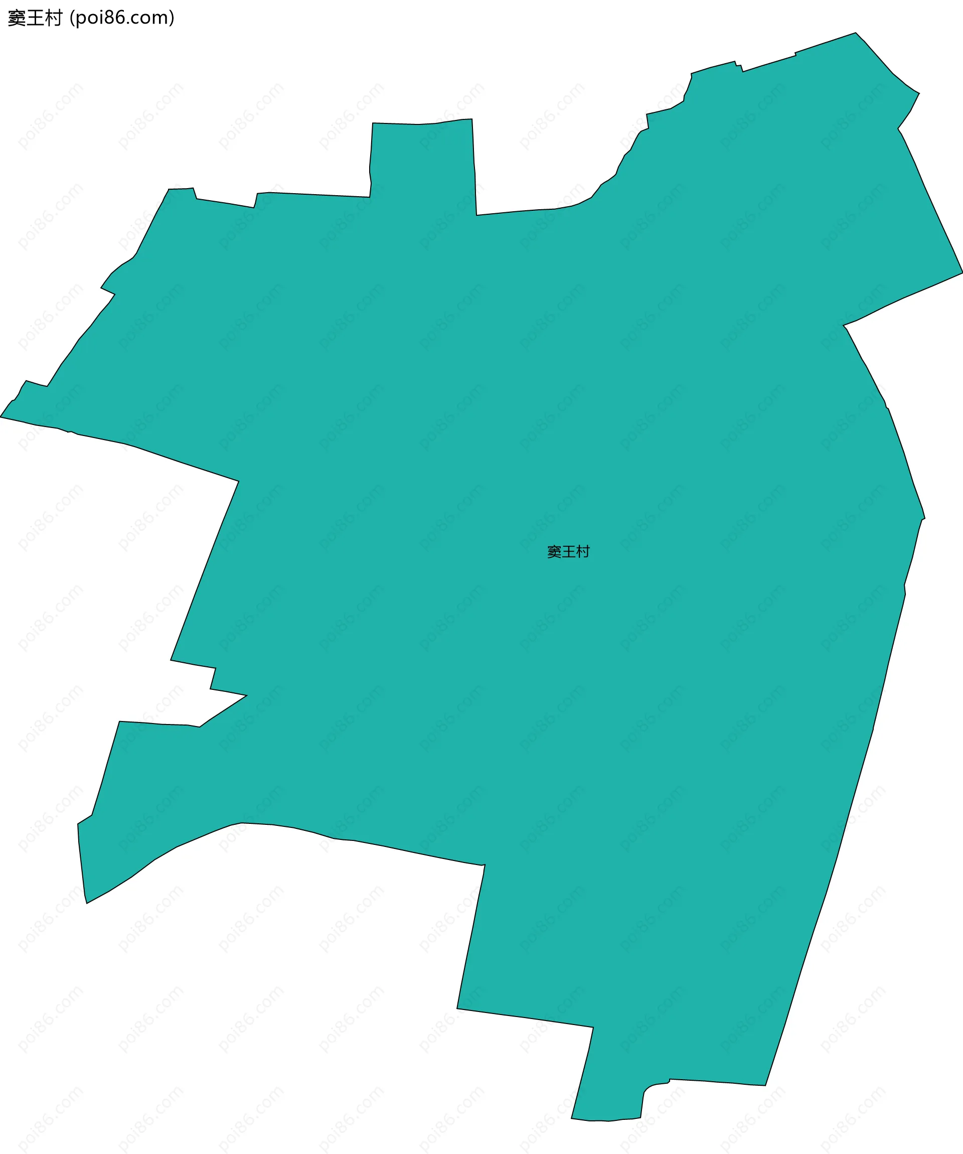 窦王村边界地图