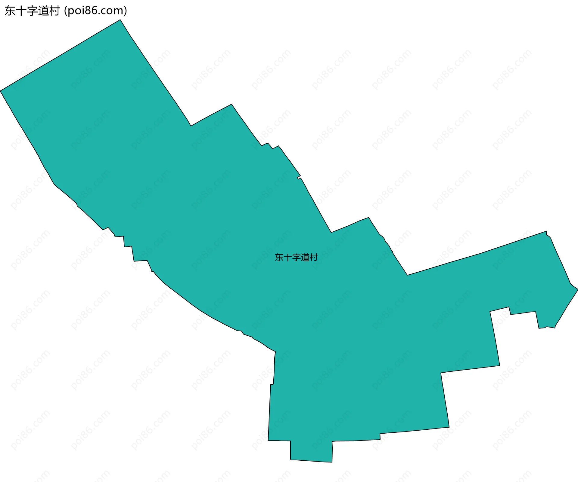 东十字道村边界地图