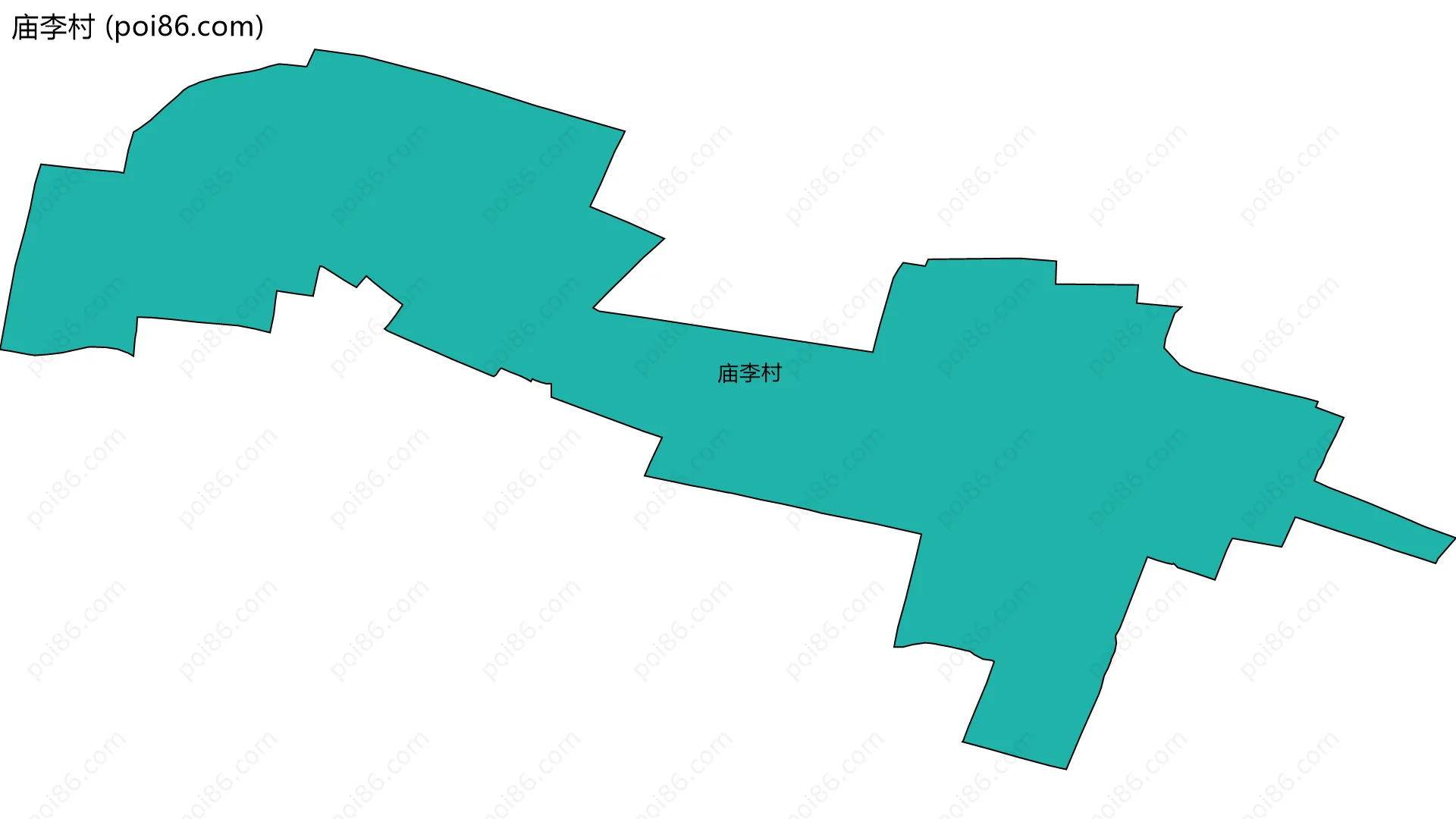 庙李村边界地图