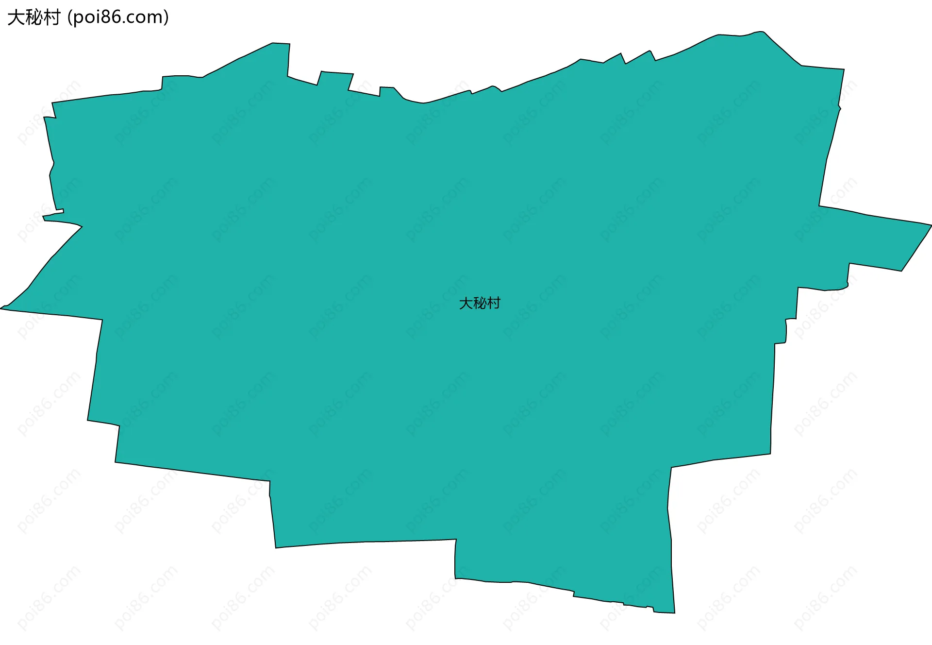 大秘村边界地图