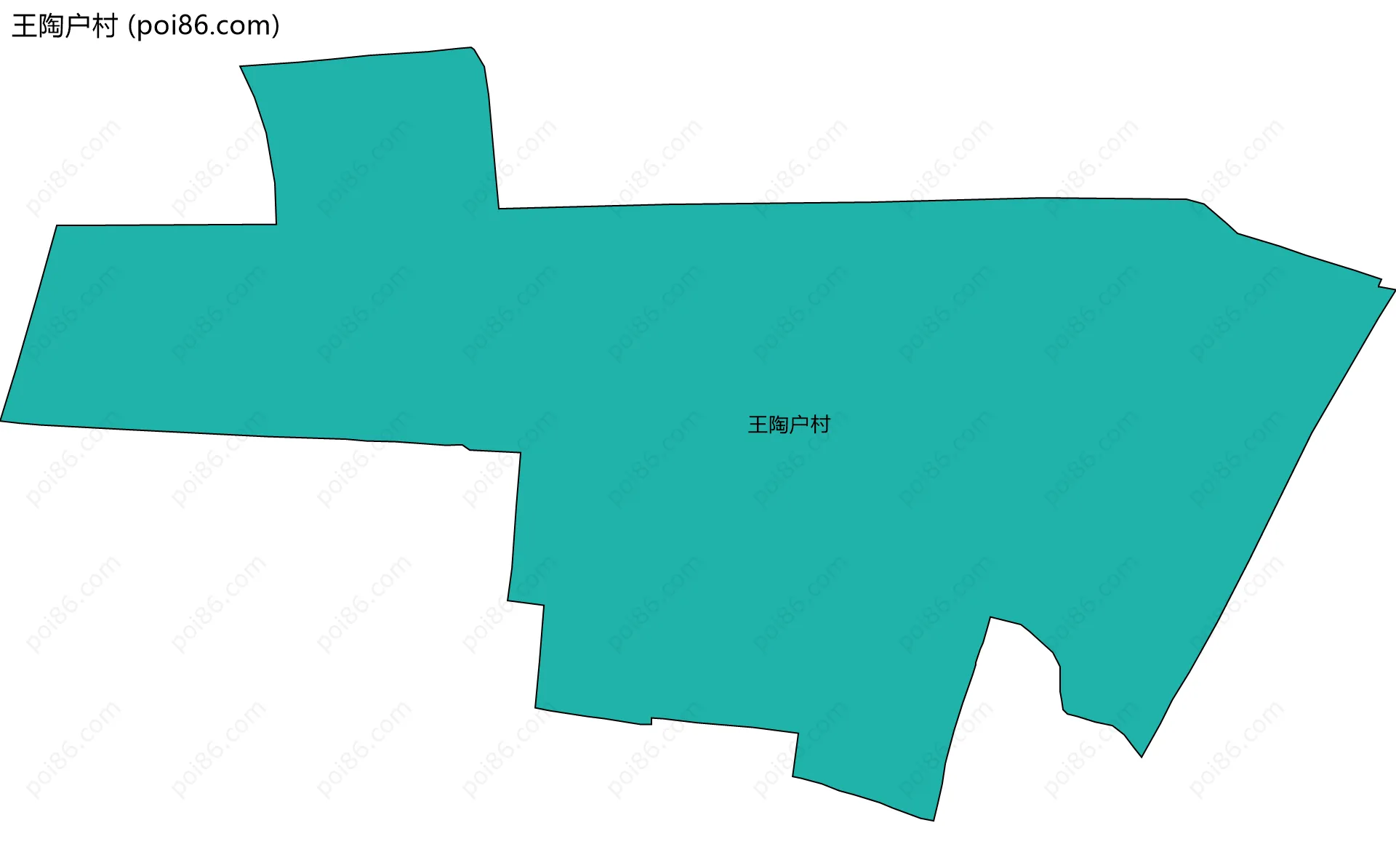 王陶户村边界地图